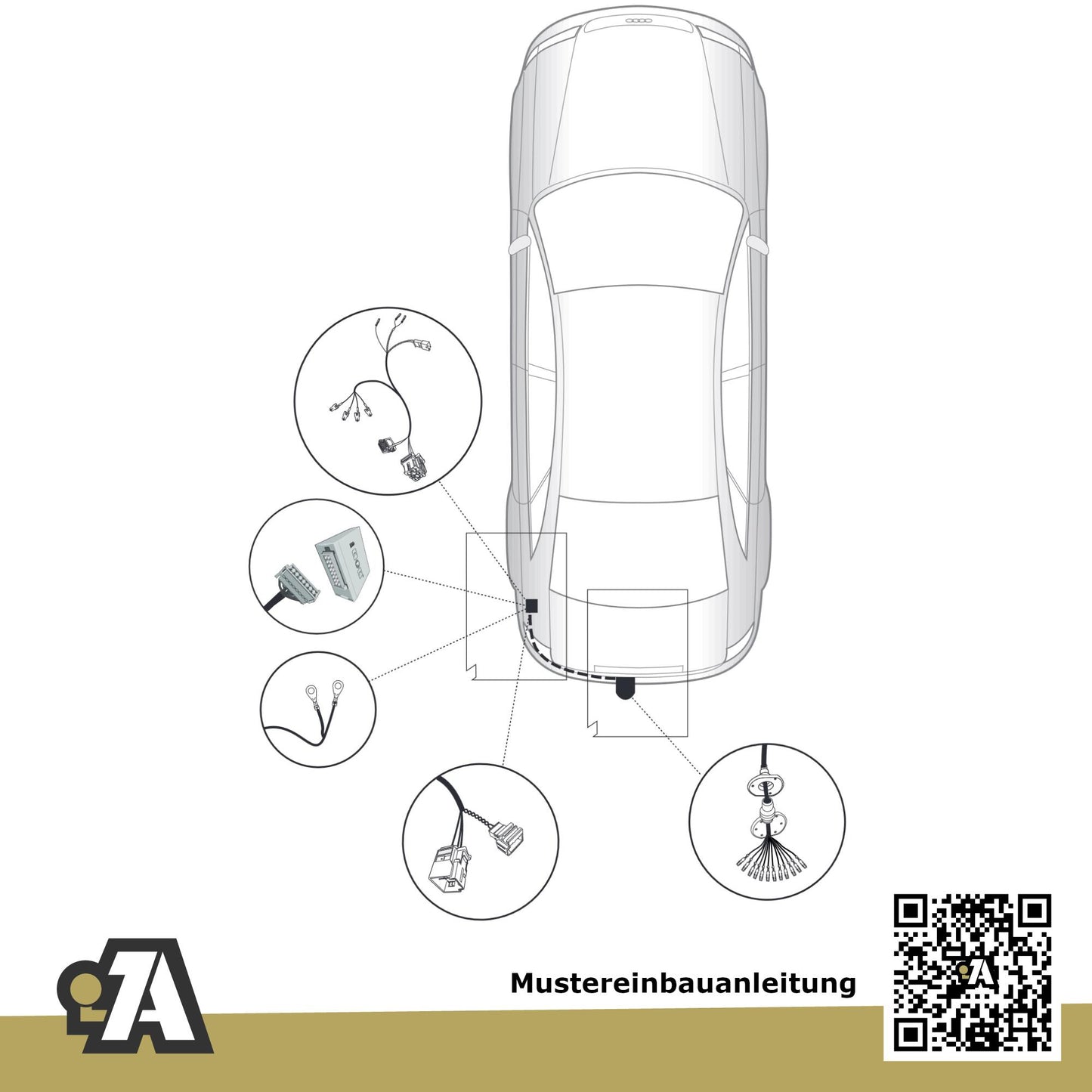 Audi A4 B9 5-Türer (Avant) 11.2015-09.2019 8W5 BRiNK Anhängerkupplung mit JAEGER Elektrosatz