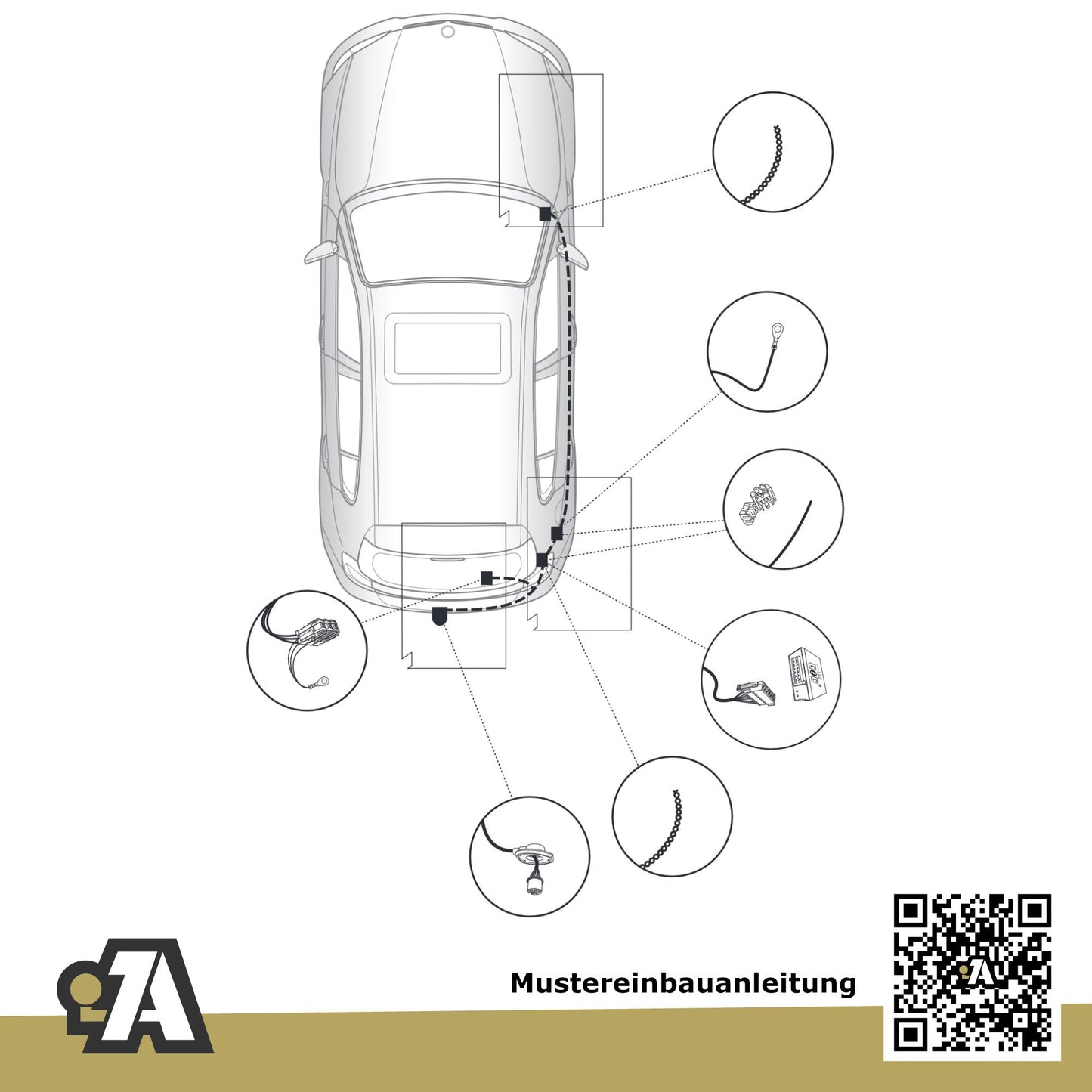 BMW 1er E81/E87 3/5-Türer (Schrägheck) 09.2004-10.2011 E81 / E87 BRiNK Anhängerkupplung mit JAEGER Elektrosatz