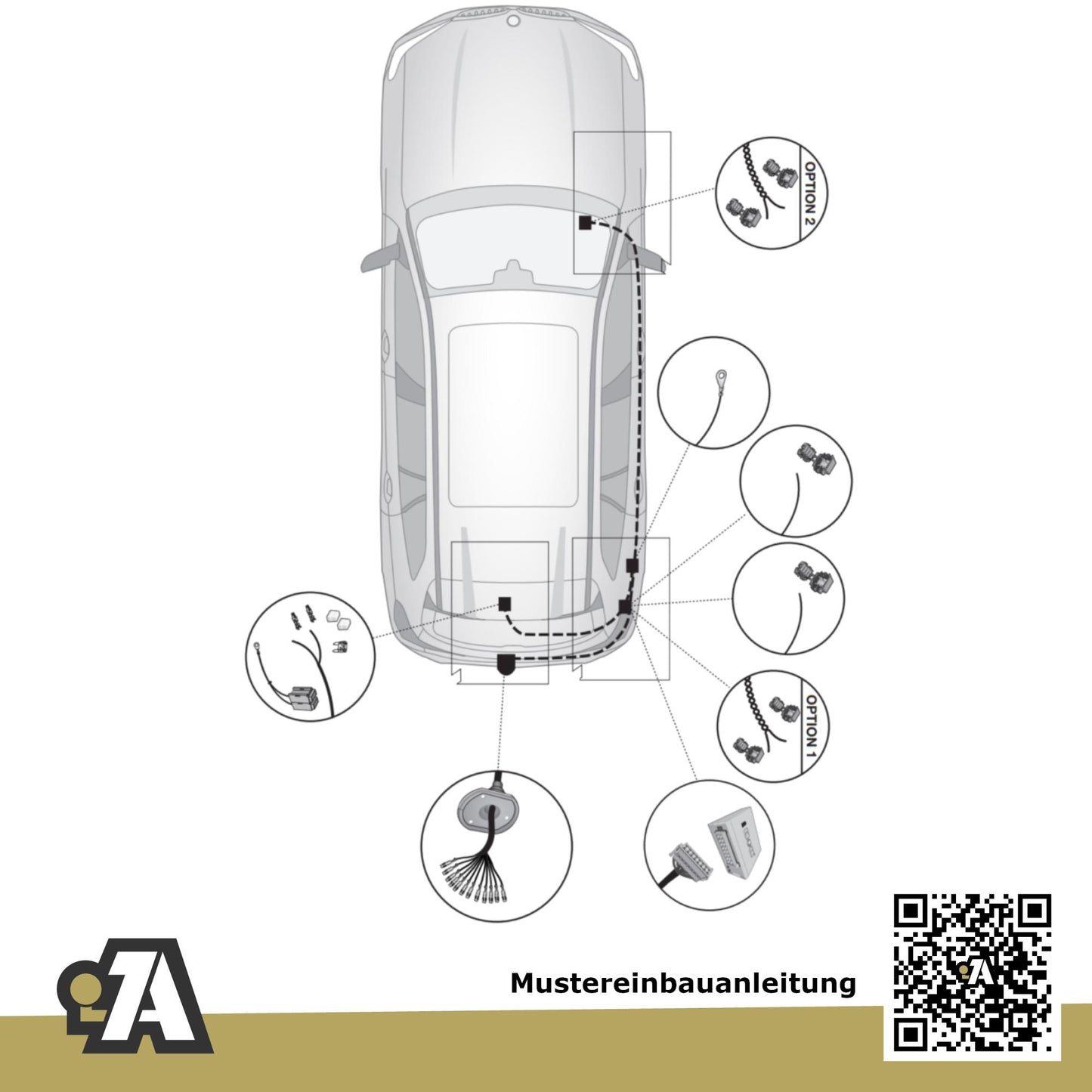 BMW X4 G02 5-Türer (Geländewagen) ab 08.2018 G02 BRiNK Anhängerkupplung mit JAEGER Elektrosatz