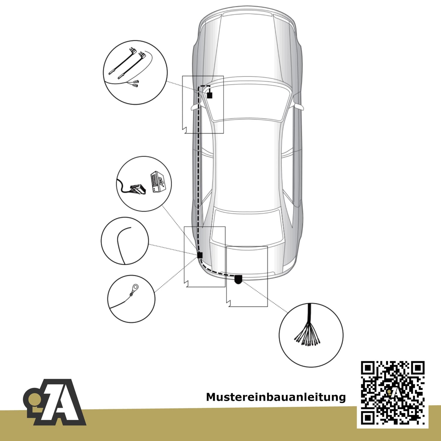Opel Meriva 5-Türer (Minivan) 06.2010-08.2017 B - S10 BRiNK Anhängerkupplung mit JAEGER Elektrosatz
