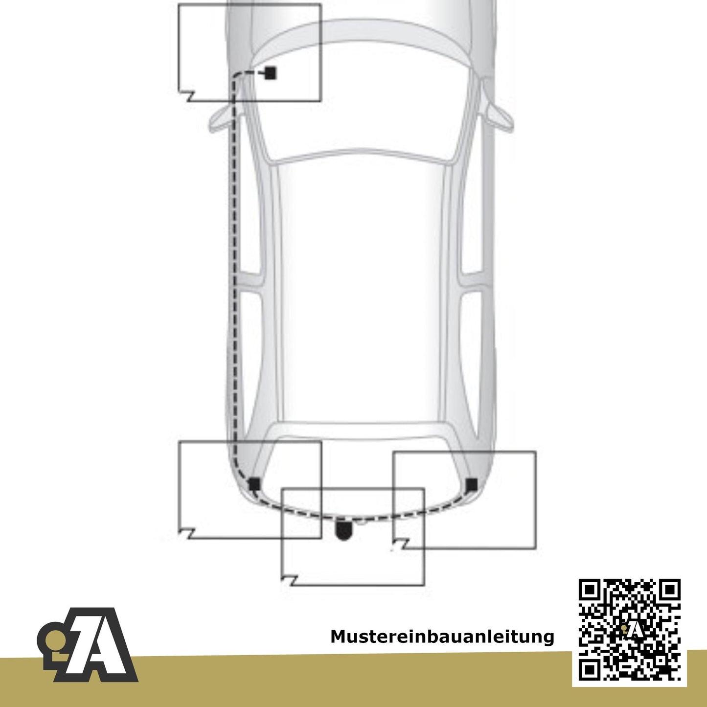 Fiat Panda (4x4) 5-Türer (Steilheck) 09.2003-12.2012 169 - 4WD BRiNK Anhängerkupplung mit JAEGER Elektrosatz