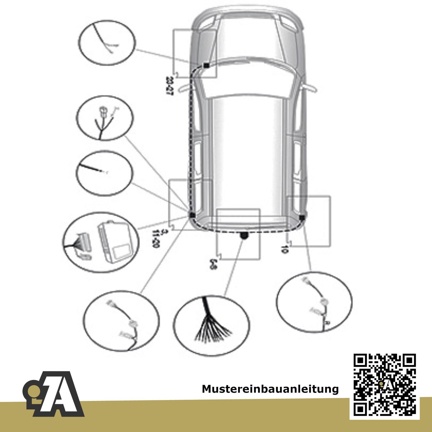 Fiat Panda (4x2) 5-Türer (Steilheck) ab 02.2012 312 BRiNK Anhängerkupplung mit JAEGER Elektrosatz