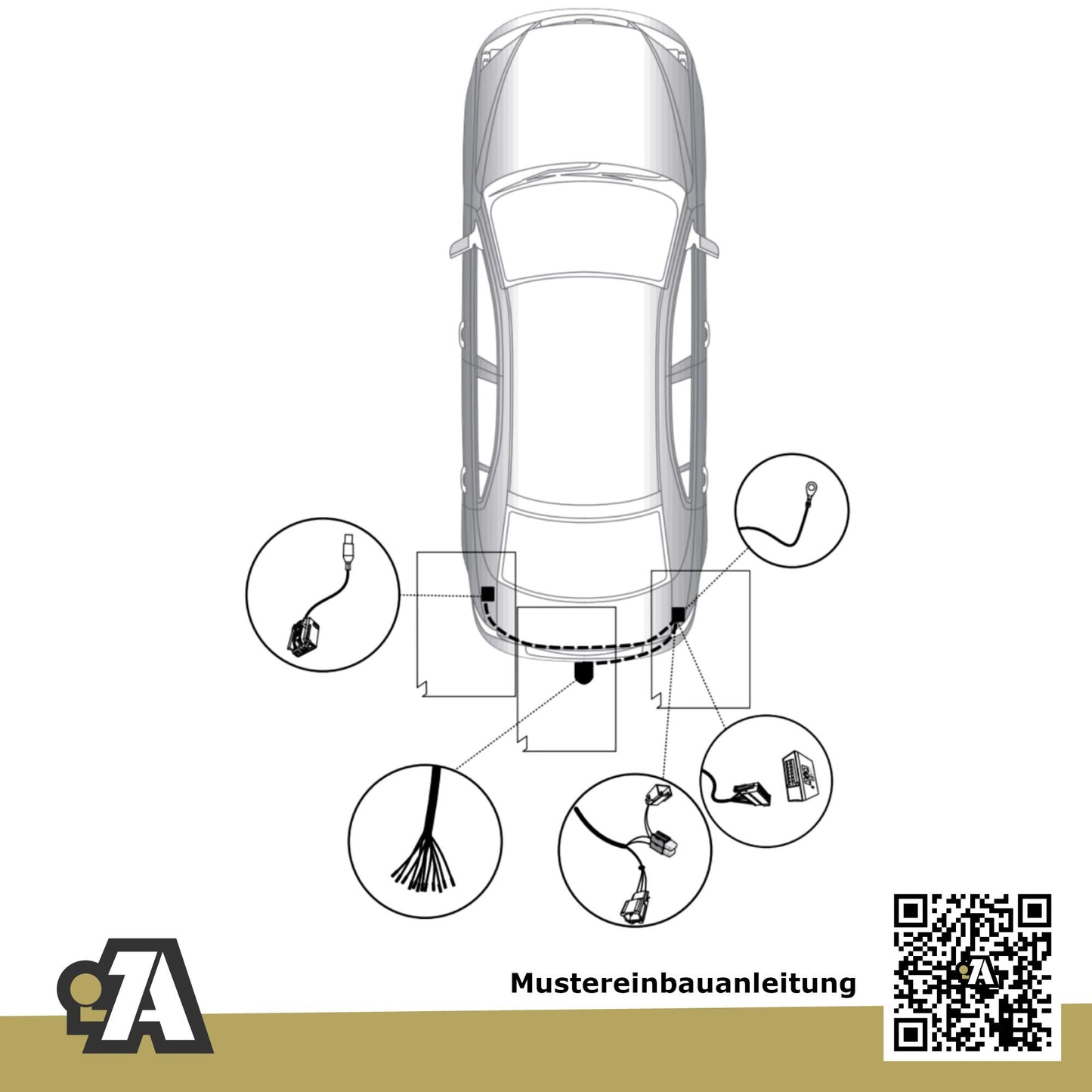 Ford Mondeo Fließheck 5-Türer (Fließheck) 06.2007-08.2014 BA7 BRiNK Anhängerkupplung mit JAEGER Elektrosatz
