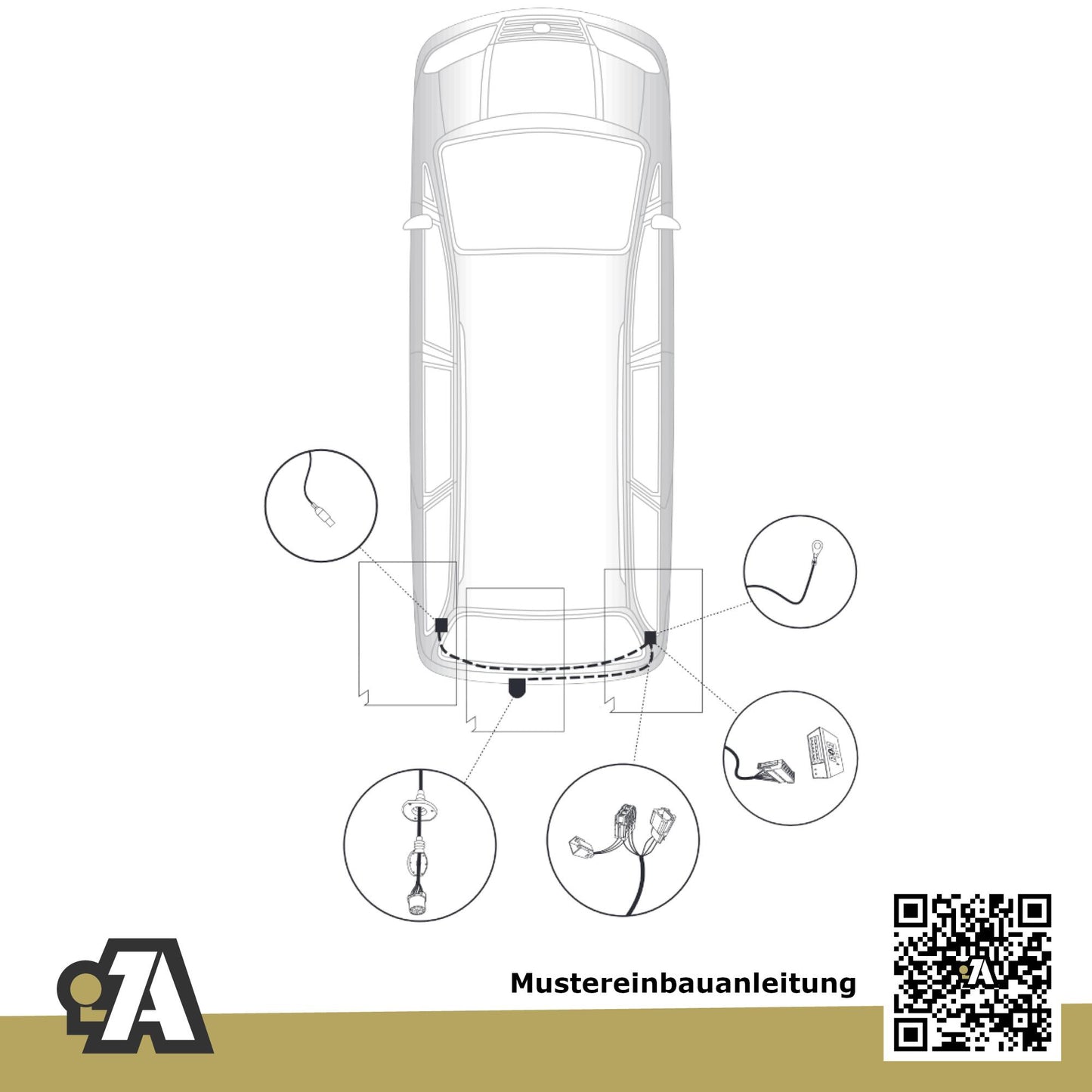 Ford S-MAX 5-Türer (Kompaktvan) 05.2006-06.2015 WA6 BRiNK Anhängerkupplung mit JAEGER Elektrosatz