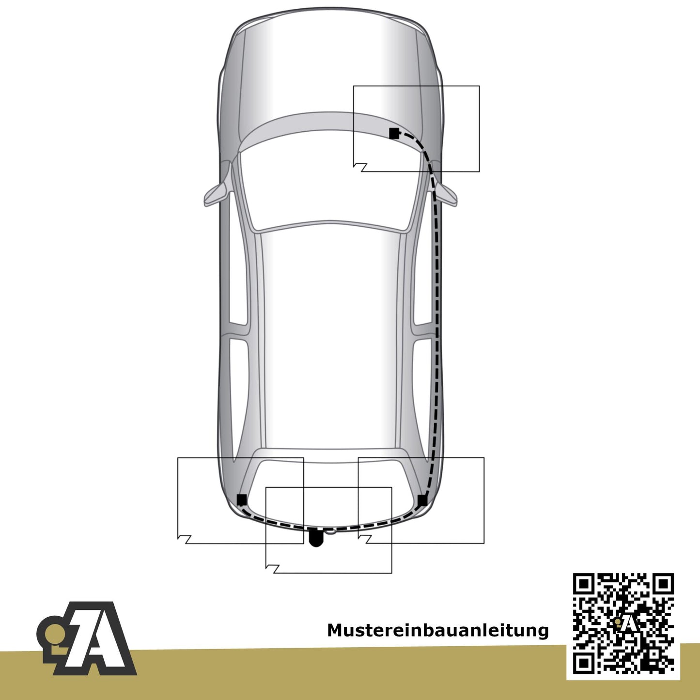 Ford Fusion 5-Türer (Minivan) 10.2005-07.2012 JU BRiNK Anhängerkupplung mit JAEGER Elektrosatz