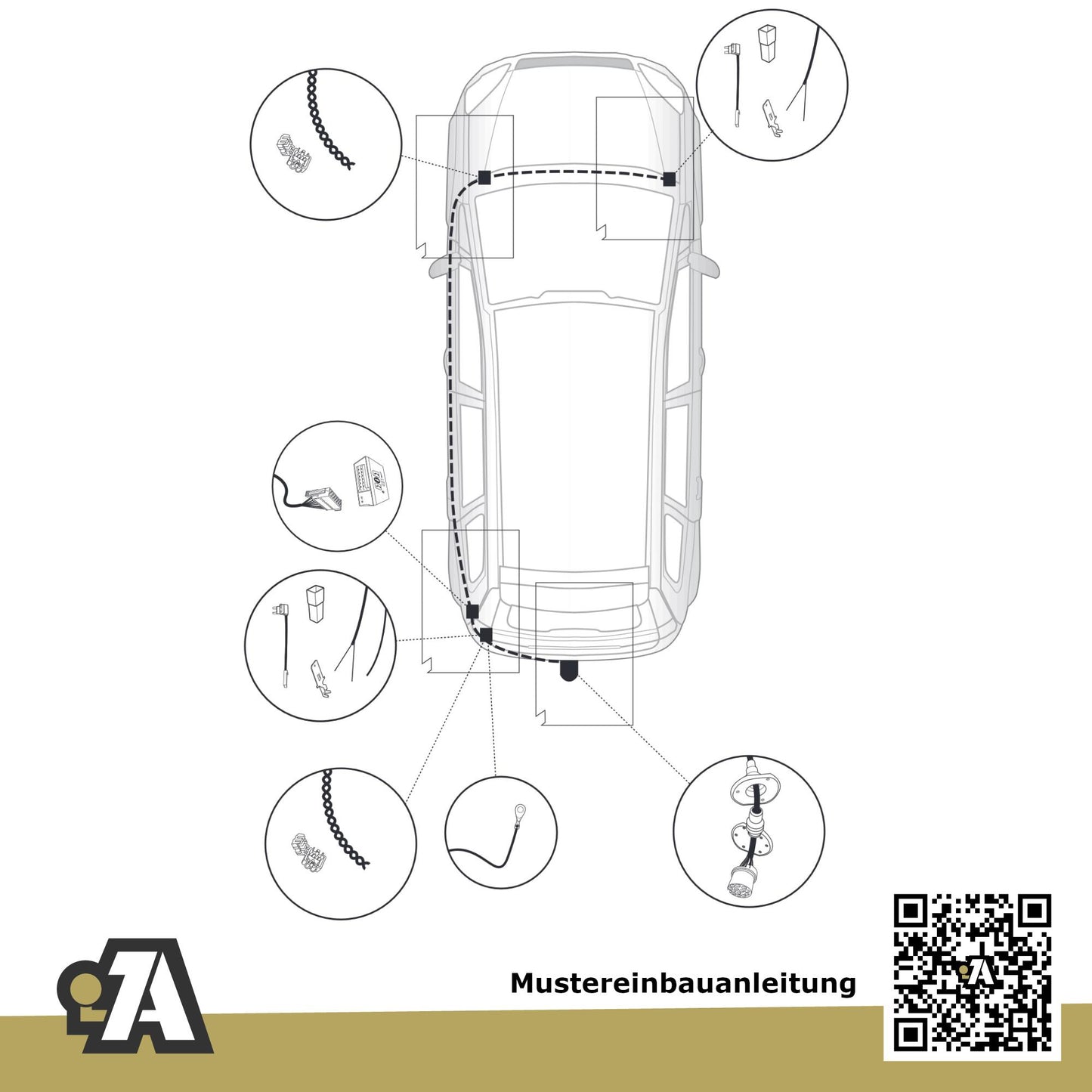 Ford Focus III Fließheck 5-Türer (Fließheck) 04.2011-03.2018 DYB BRiNK Anhängerkupplung mit JAEGER Elektrosatz