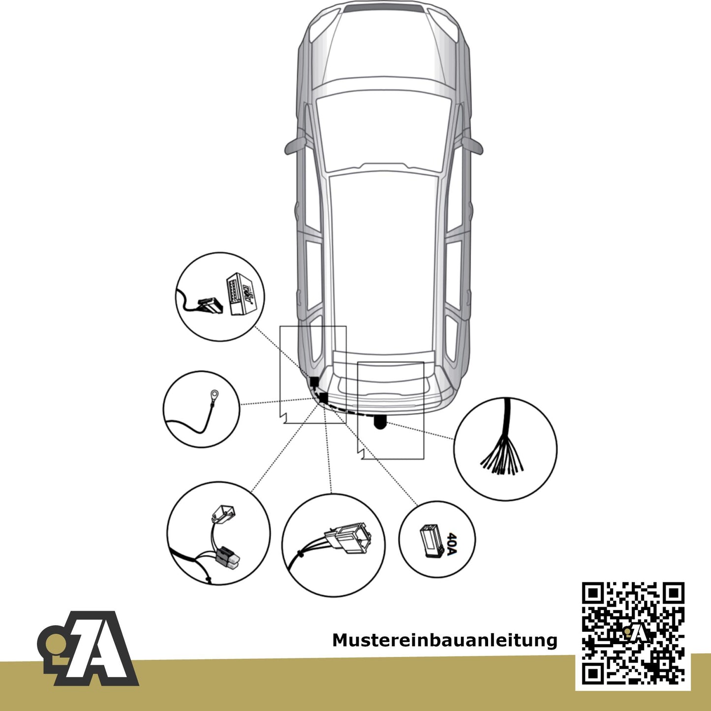 Ford Focus III Fließheck 5-Türer (Fließheck) 04.2011-03.2018 DYB BRiNK Anhängerkupplung mit JAEGER Elektrosatz