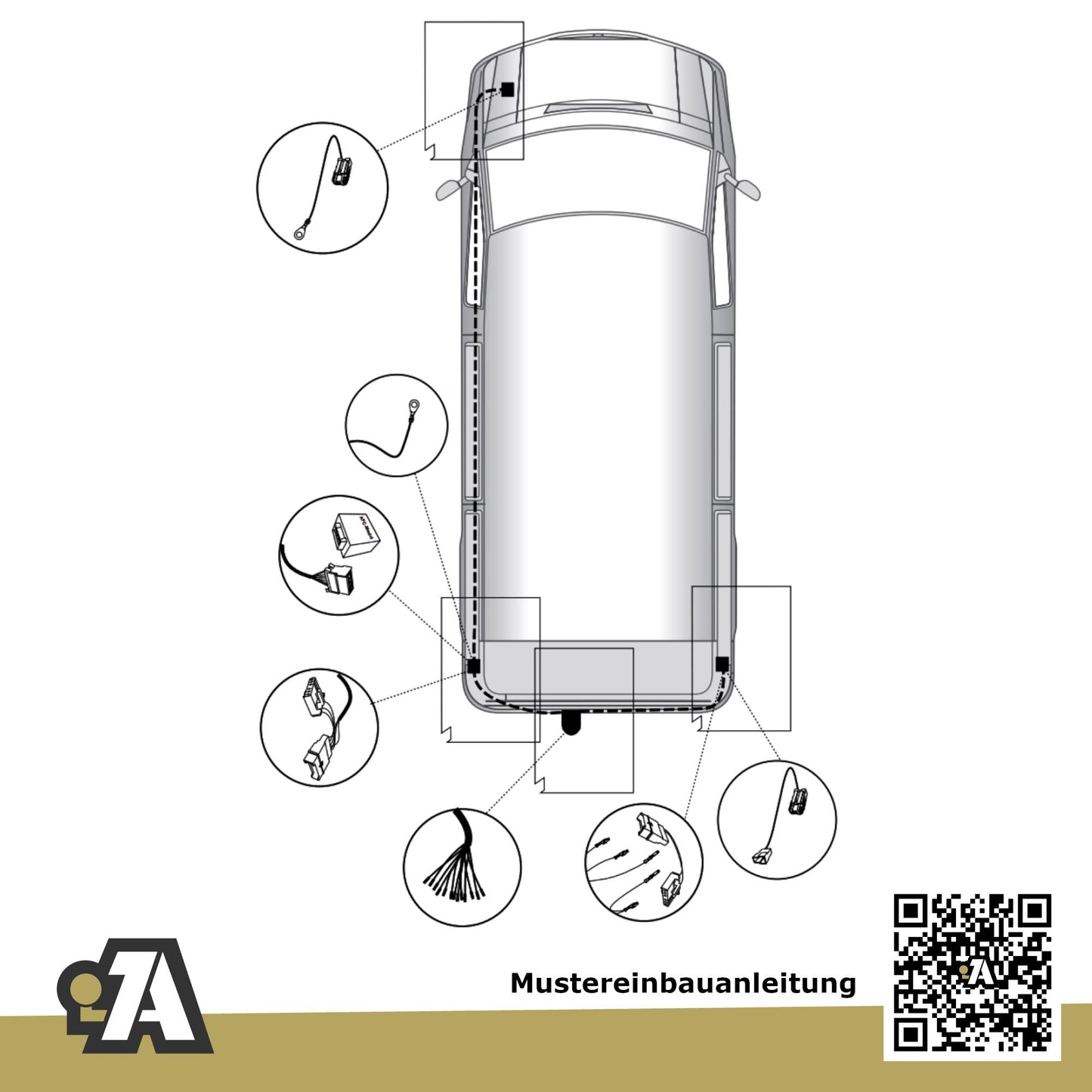 Ford Transit Bus / Kasten 04.2000-12.2013 FA FB FC FD FS FZ BRiNK Anhängerkupplung mit JAEGER Elektrosatz