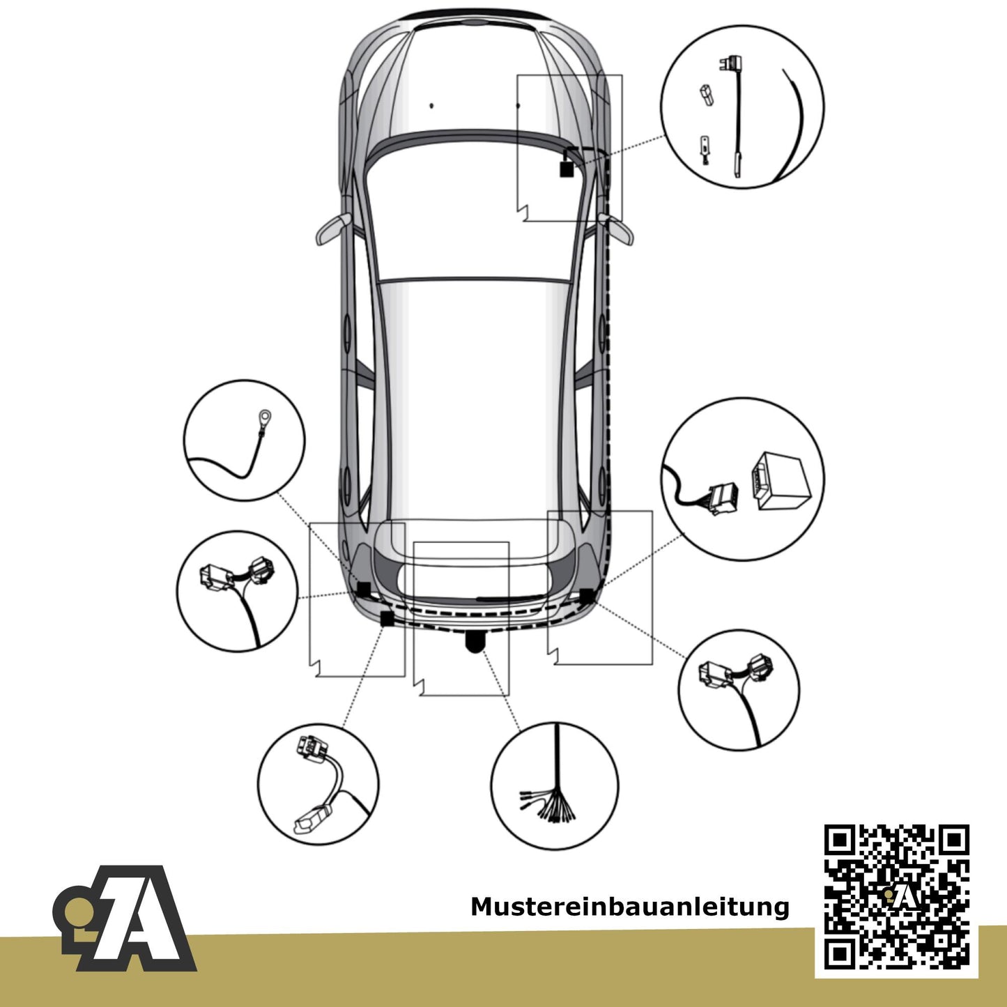 Ford Fiesta 3/5-Türer (Fließheck) 01.2013-06.2017 JA8 BRiNK Anhängerkupplung mit JAEGER Elektrosatz