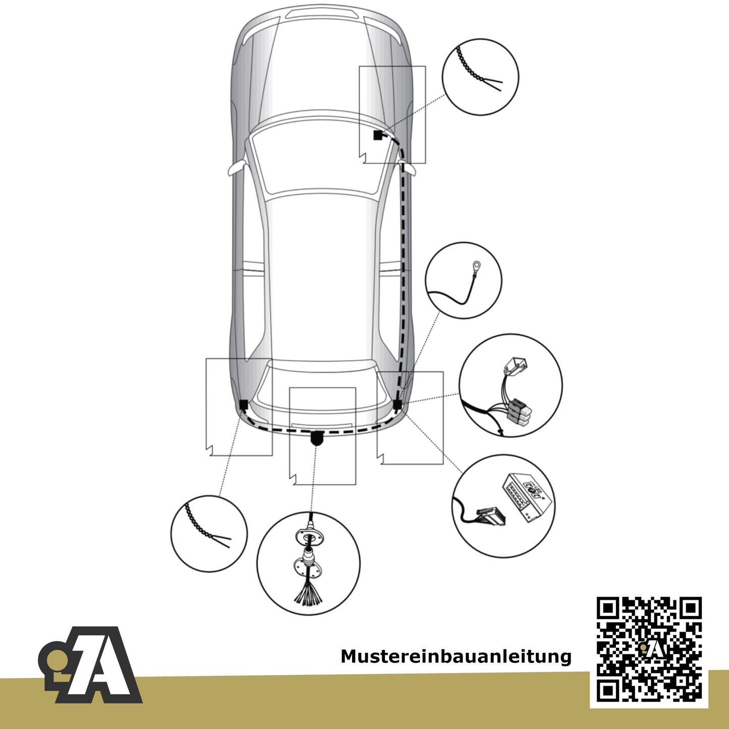 Ford Kuga II 5-Türer (Sport-SUV) 02.2013-12.2019 DM2 BRiNK Anhängerkupplung mit JAEGER Elektrosatz