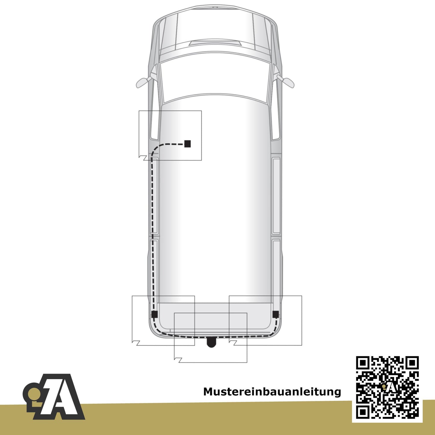 Mercedes Vito Bus / Kasten 09.2003-09.2010 W639 BRiNK Anhängerkupplung mit JAEGER Elektrosatz