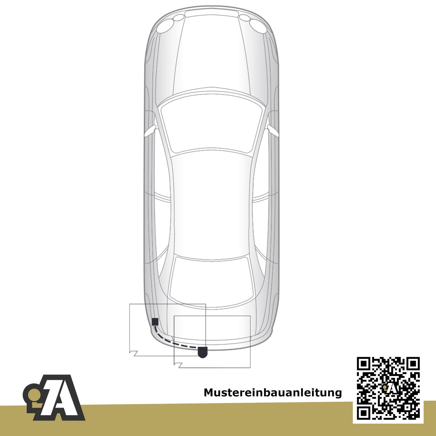 Mercedes E-Klasse Kombi 5-Türer (Kombi) 03.2003-10.2009 S211 BRiNK Anhängerkupplung mit JAEGER Elektrosatz