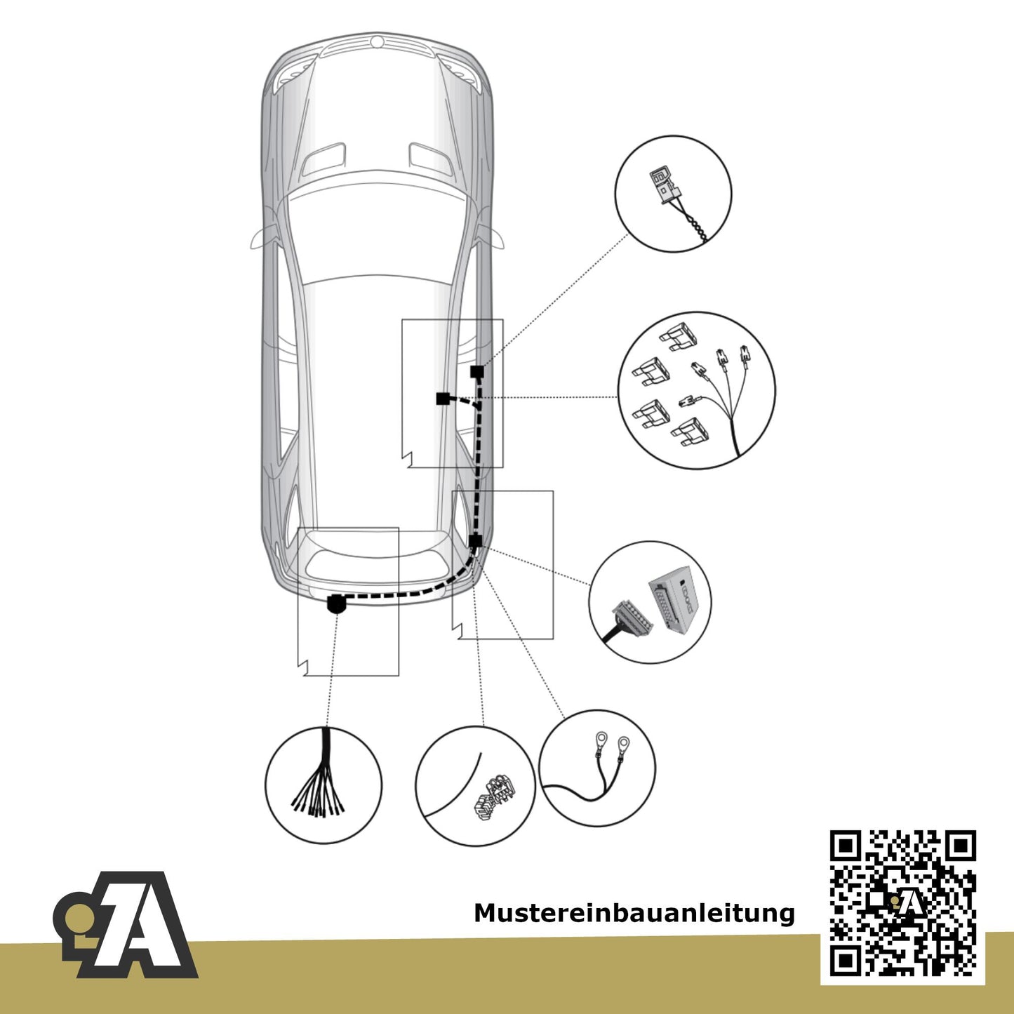 Mercedes M-Klasse 5-Türer (Geländewagen) 11.2011-09.2015 W166 BRiNK Anhängerkupplung mit JAEGER Elektrosatz