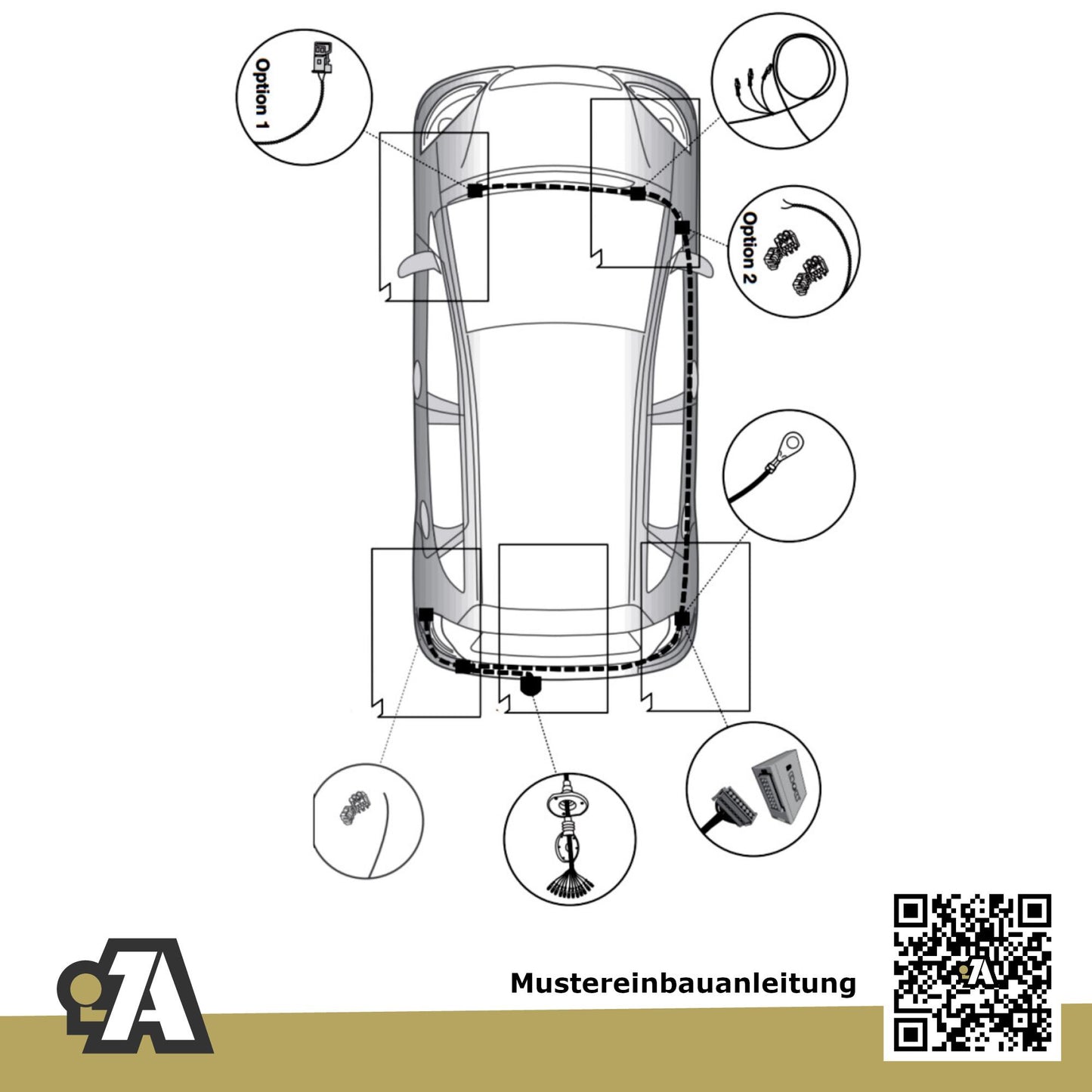 Mercedes A-Klasse 5-Türer (Fließheck) 09.2012-04.2018 W176 BRiNK Anhängerkupplung mit JAEGER Elektrosatz
