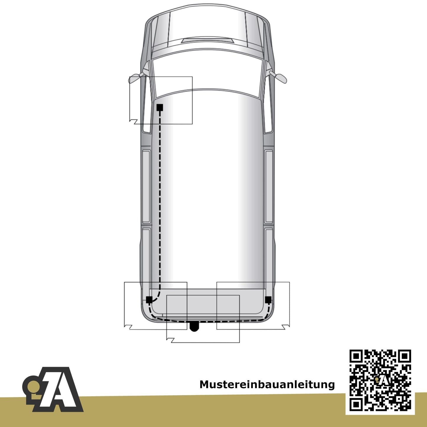Opel Movano Bus / Kasten 01.2004-08.2006 A - J9 / F9 BRiNK Anhängerkupplung mit JAEGER Elektrosatz