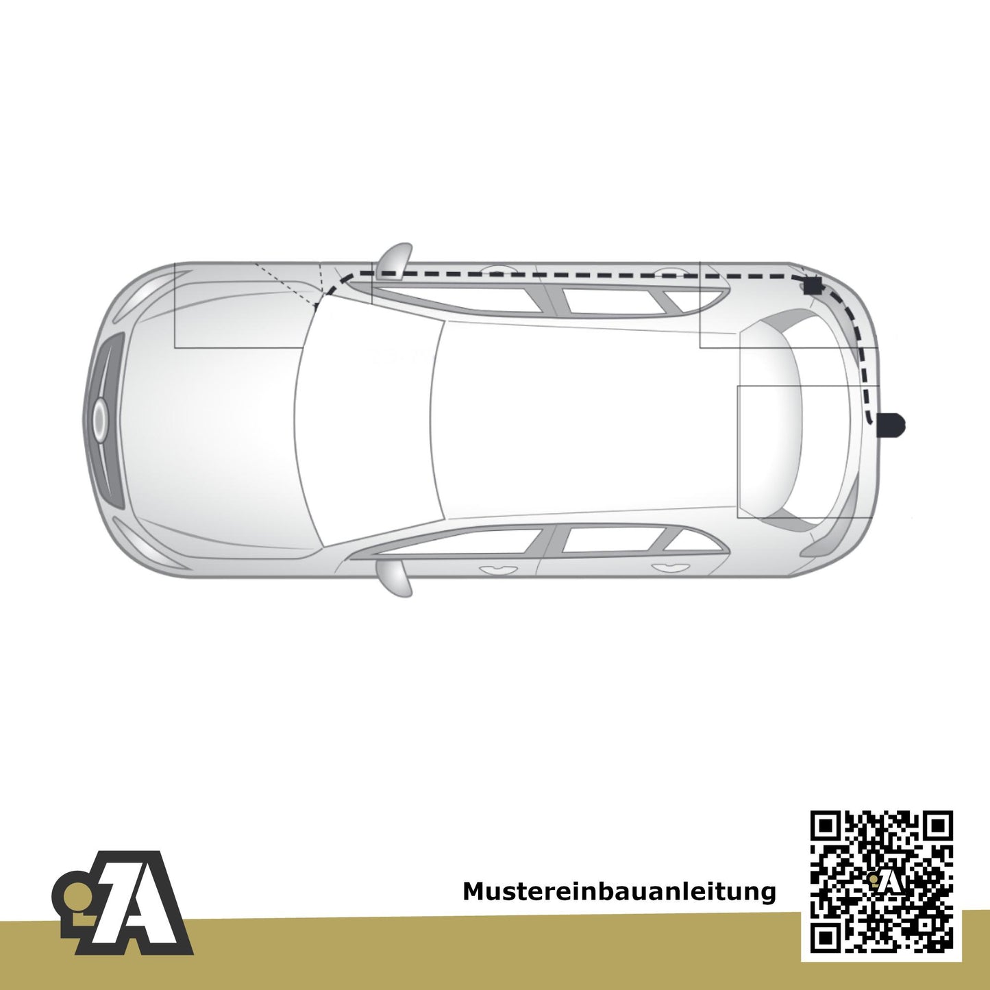 Mercedes B-Klasse 5-Türer (Kompaktvan) ab 01.2019 W247 BRiNK Anhängerkupplung mit JAEGER Elektrosatz