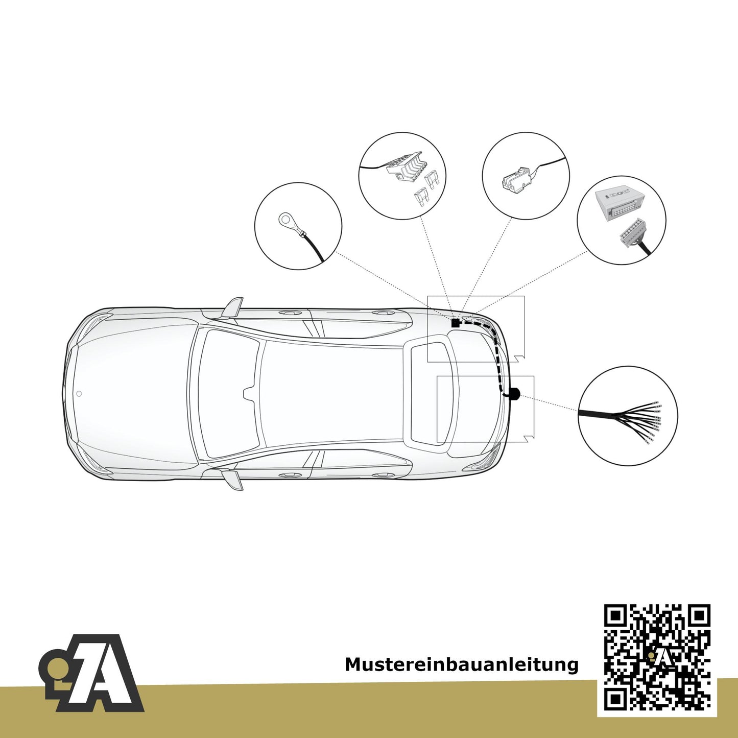 Mercedes E-Klasse Kombi 5-Türer (Kombi) 10.2016-08.2023 S213 BRiNK Anhängerkupplung mit JAEGER Elektrosatz