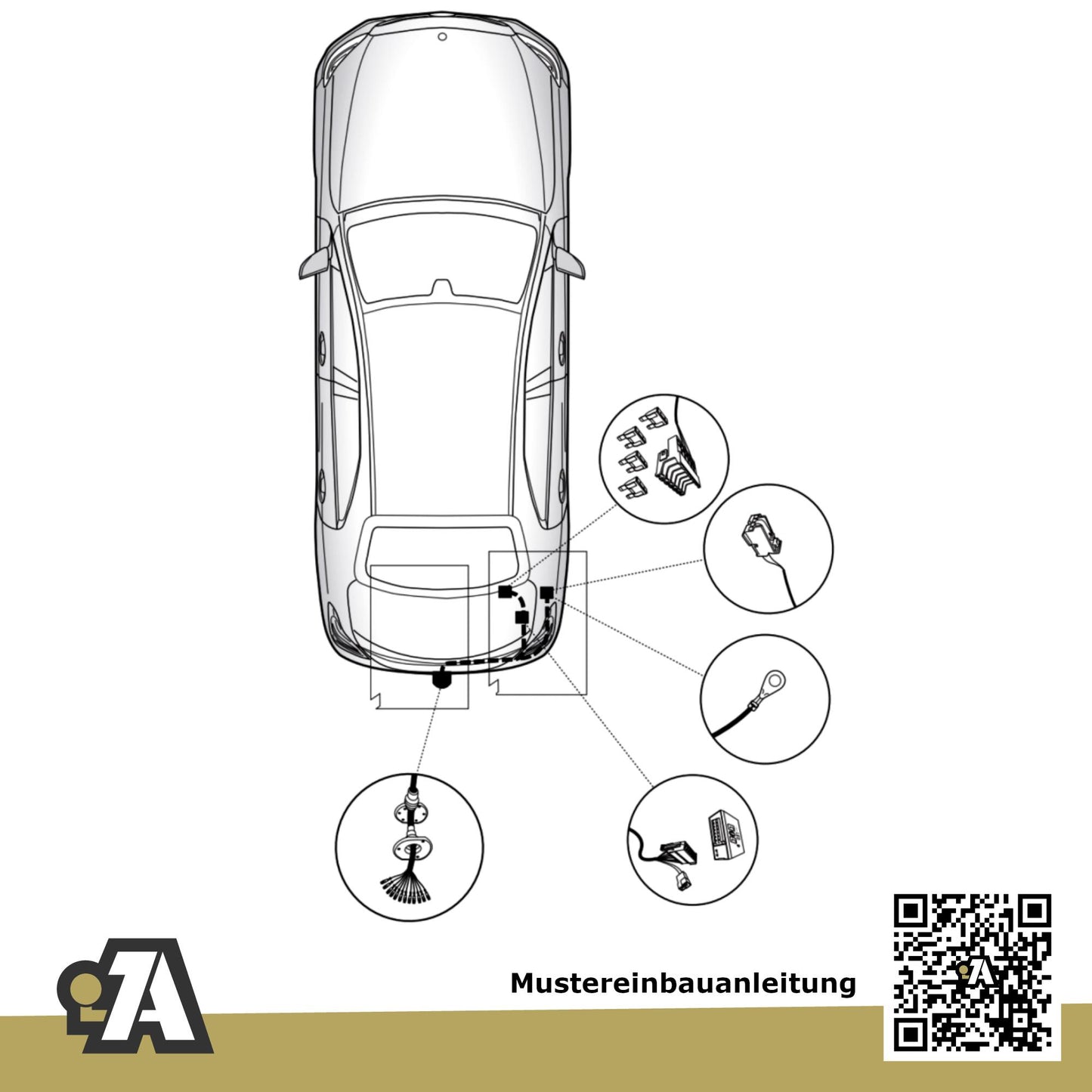 Mercedes GLC 5-Türer (Geländewagen) 09.2015-06.2019 X253 BRiNK Anhängerkupplung mit JAEGER Elektrosatz