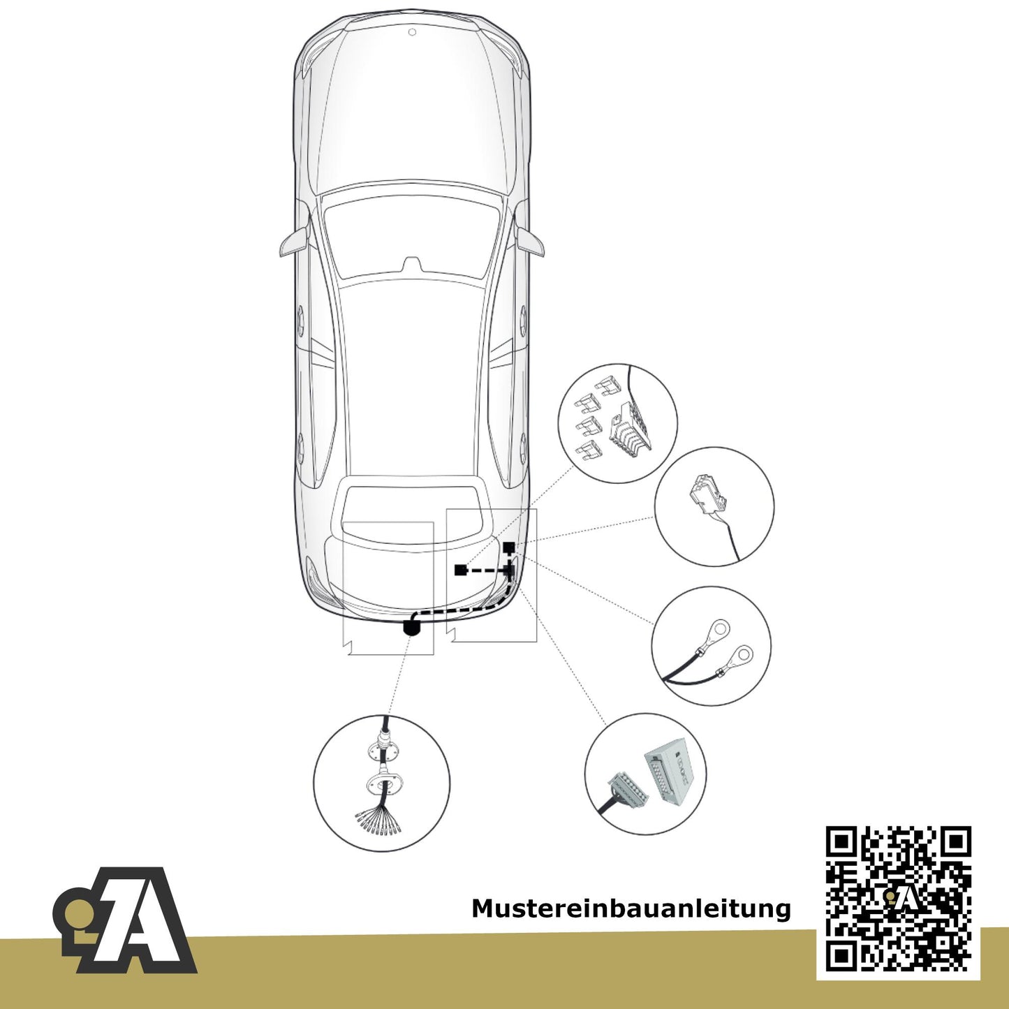 Mercedes GLC 5-Türer (Geländewagen) 07.2019-07.2022 X253 BRiNK Anhängerkupplung mit JAEGER Elektrosatz