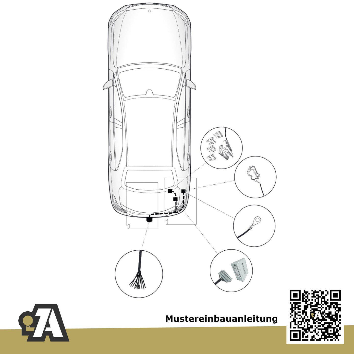 Mercedes GLC 5-Türer (Geländewagen) 07.2019-07.2022 X253 BRiNK Anhängerkupplung mit JAEGER Elektrosatz