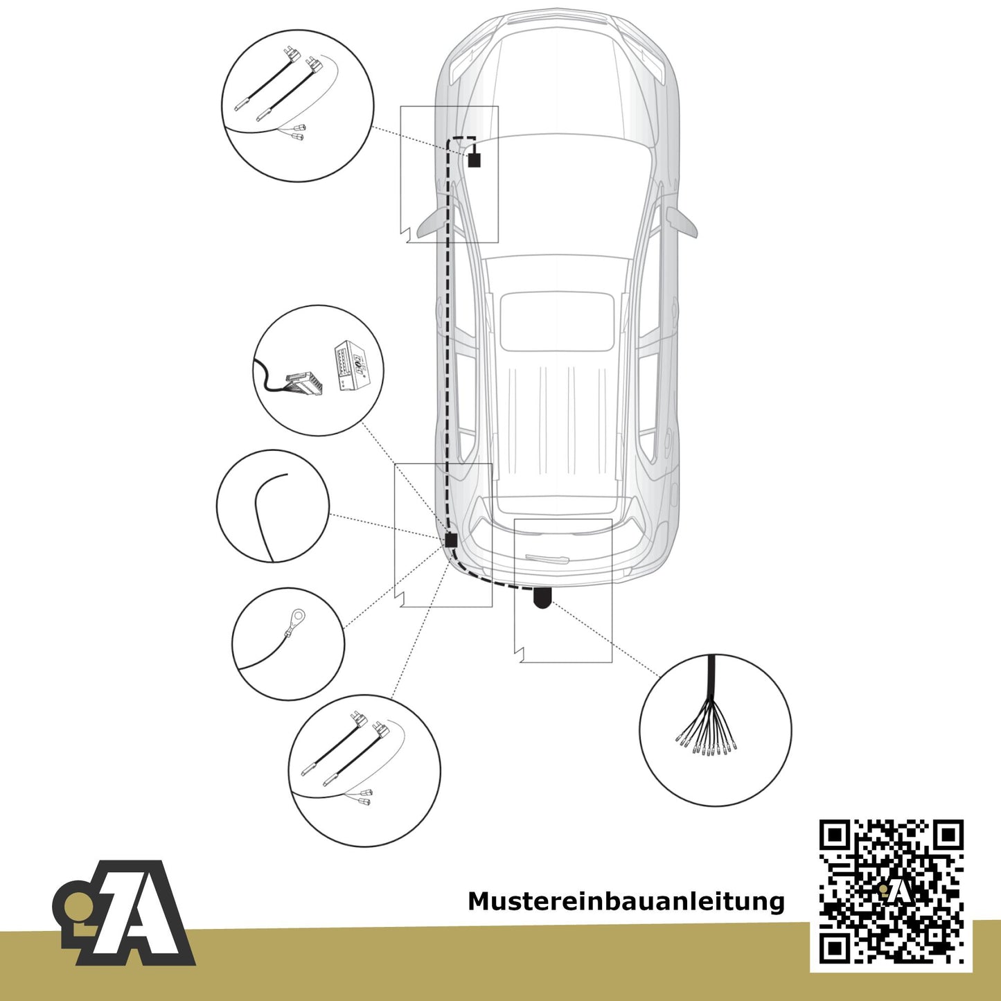 Opel Mokka + Mokka X 5-Türer (SUV) 11.2012-12.2020 J13 BRiNK Anhängerkupplung mit JAEGER Elektrosatz