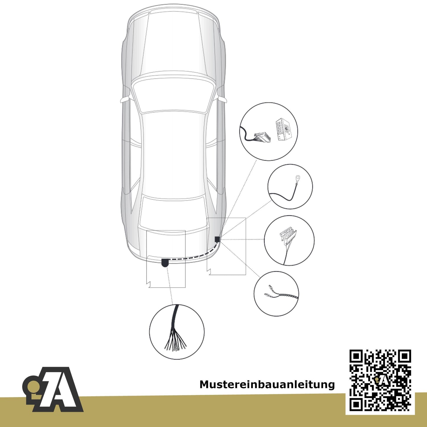 Mercedes C-Klasse 5-Türer (Kombi) 03.2007-11.2014 S204 BRiNK Anhängerkupplung mit JAEGER Elektrosatz
