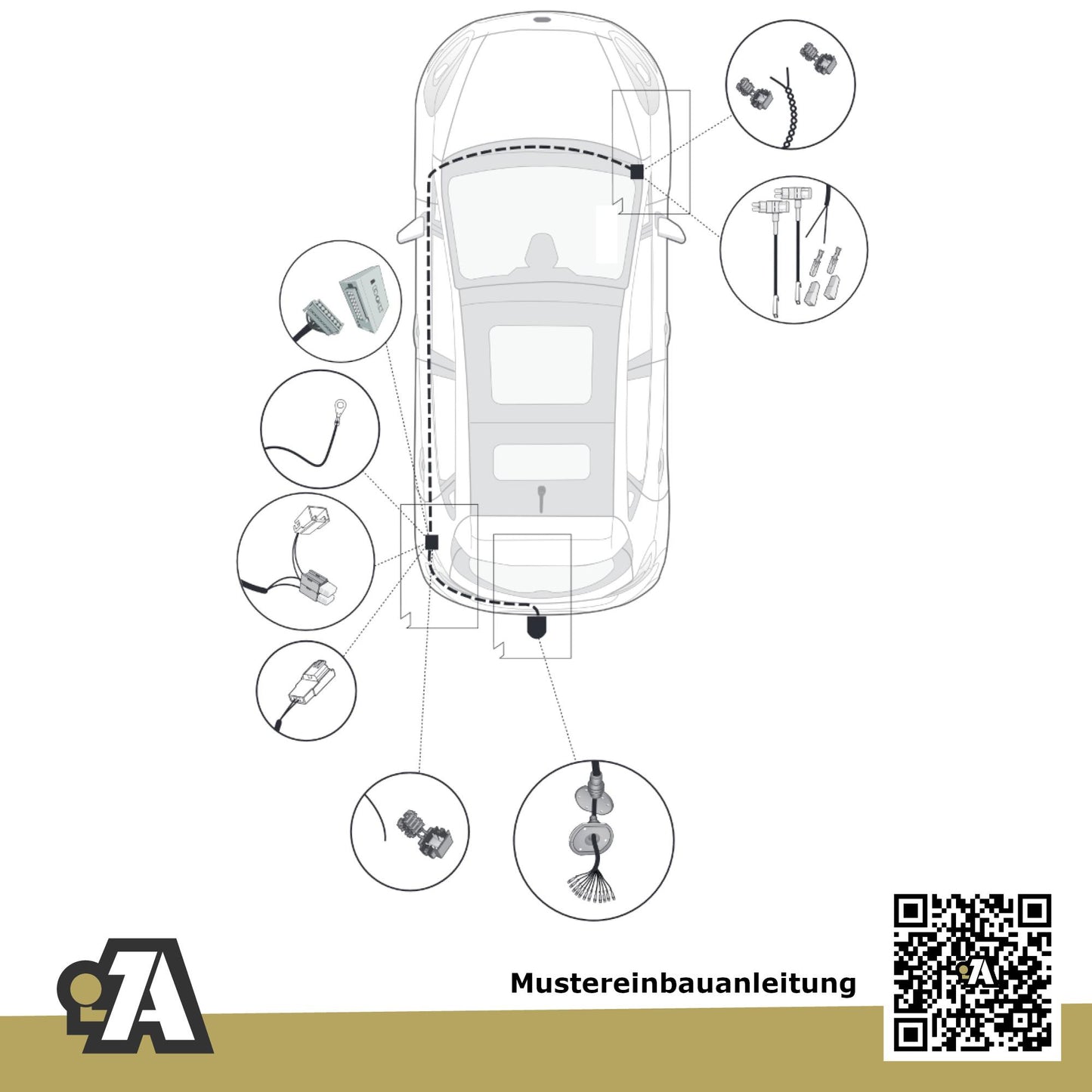 Ford Kuga III 5-Türer (Sport-SUV) ab 02.2020 DFK ORIS Anhängerkupplung mit JAEGER Elektrosatz