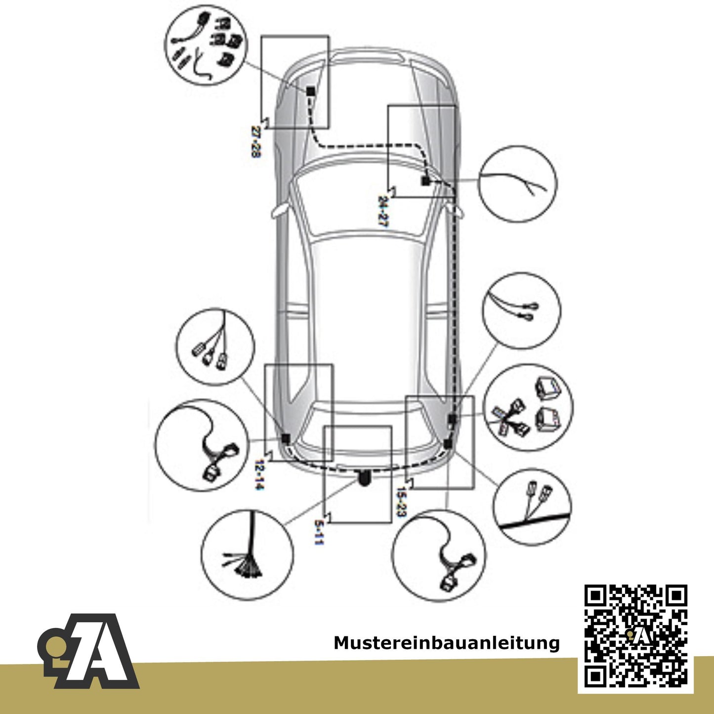 Mazda 5 5-Türer (Kompaktvan) 10.2010-01.2018 CW Westfalia-Automotive mit JAEGER Elektrosatz