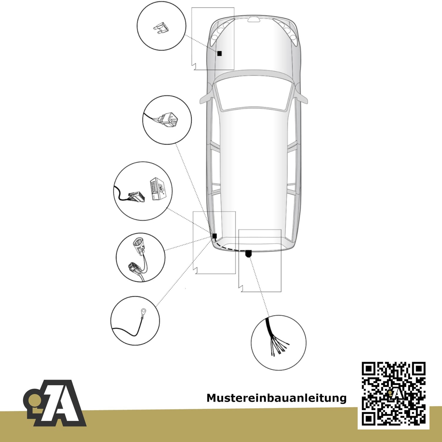 Peugeot 5008 I 5-Türer (Kompaktvan) 10.2009-10.2010 0A_ / 0E_ Westfalia-Automotive mit JAEGER Elektrosatz
