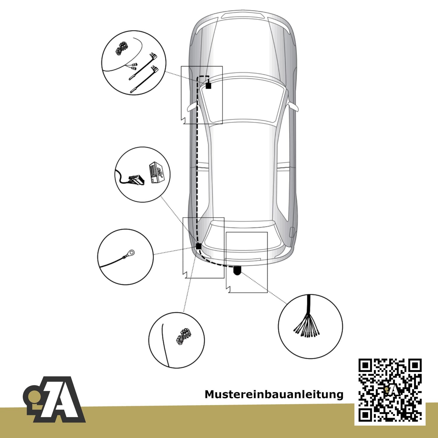 Opel Corsa 3/5-Türer (Fließheck) 12.2014-06.2019 E BRiNK Anhängerkupplung mit JAEGER Elektrosatz