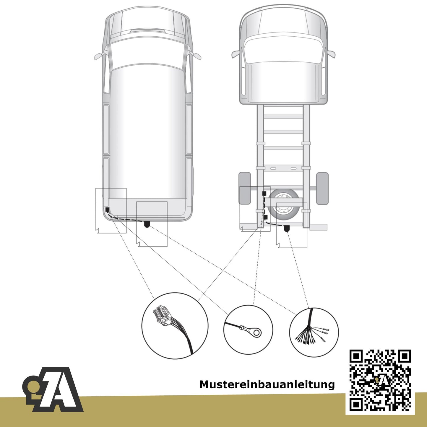 Opel Movano Pritsche Pritsche Einfachbereifung 06.2010-12.2021 B - X62 BRiNK Anhängerkupplung mit JAEGER Elektrosatz