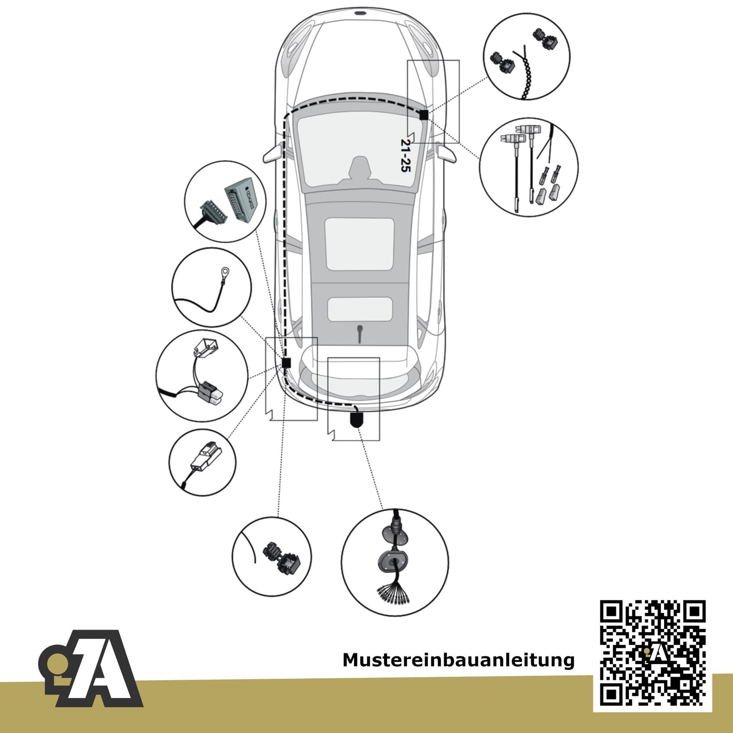 Ford Mustang Mach-E 5-Türer (SUV) ab 02.2021 CGW BRiNK Anhängerkupplung mit JAEGER Elektrosatz