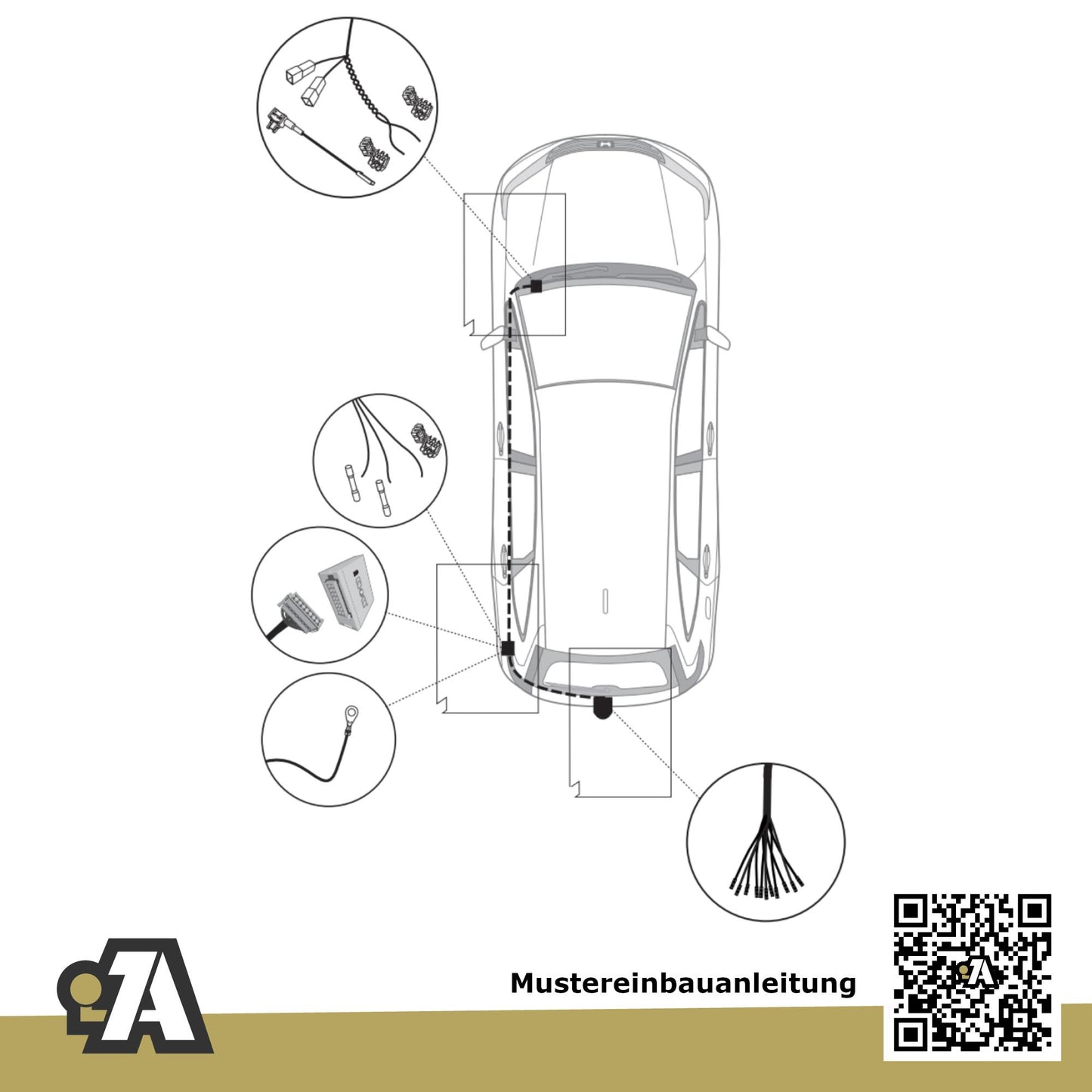 Honda CR-V V 5-Türer (Sport-SUV) 10.2018-07.2023 RW_, RT_ BRiNK Anhängerkupplung mit JAEGER Elektrosatz