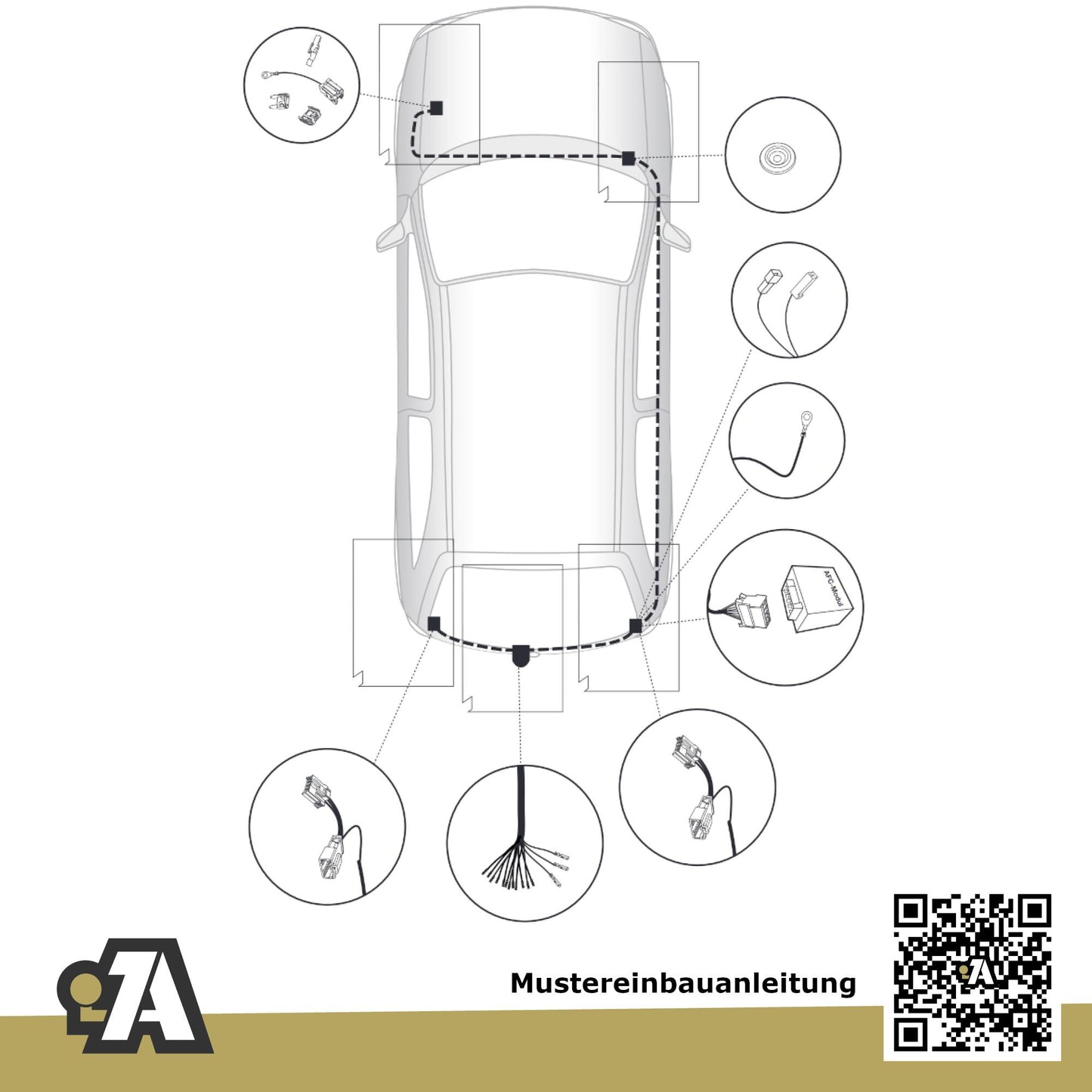 Honda Civic 5-Türer (Fließheck) 01.2006-12.2011 FK1 / FK2 / FK3 BRiNK Anhängerkupplung mit JAEGER Elektrosatz