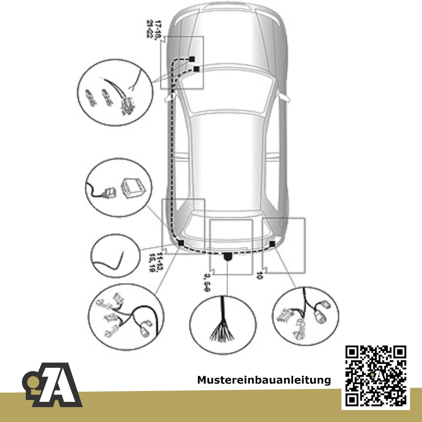 Honda Jazz 5-Türer (Fließheck) 01.2002-10.2008 GD BRiNK Anhängerkupplung mit JAEGER Elektrosatz