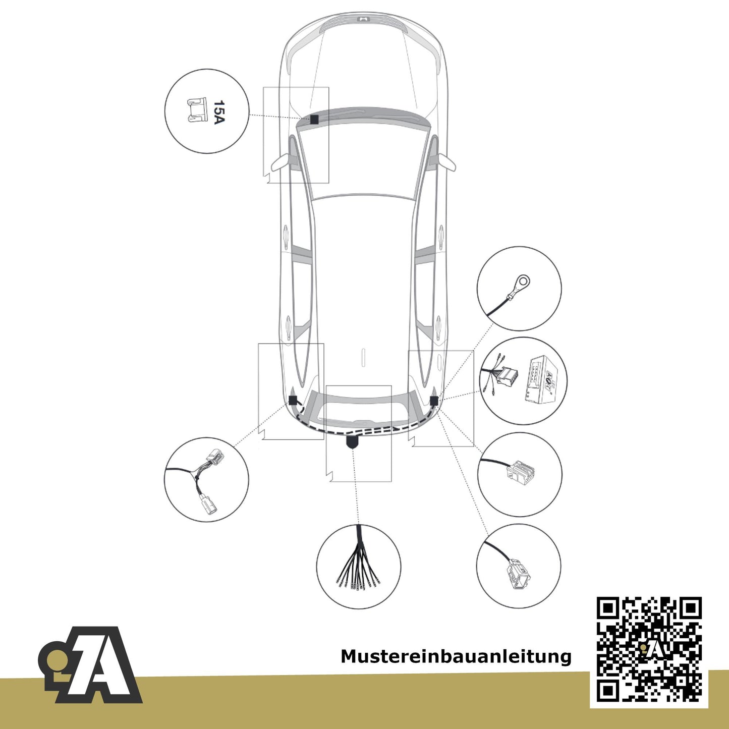 Honda CR-V 5-Türer (Sport-SUV) 11.2012-09.2018 RM_ BRiNK Anhängerkupplung mit JAEGER Elektrosatz