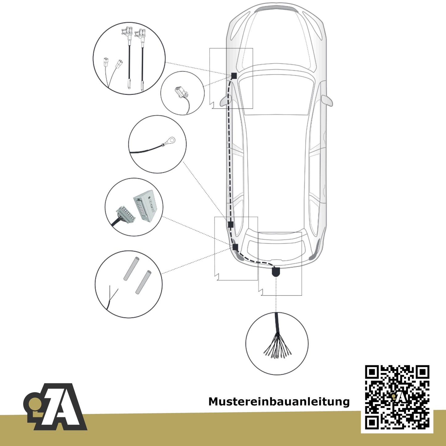 Honda HR-V 3/5-Türer (SUV) 09.2015-08.2021 RU BRiNK Anhängerkupplung mit JAEGER Elektrosatz