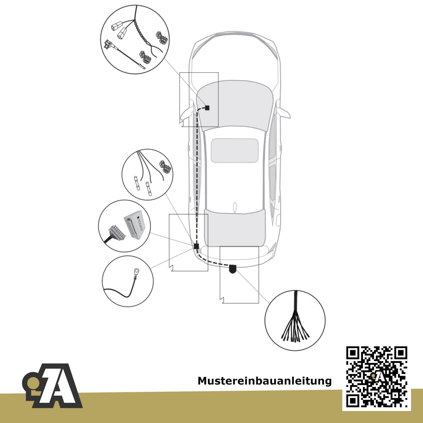 Honda Civic XI 5-Türer (Fließheck) ab 09.2022 FL BRiNK Anhängerkupplung mit JAEGER Elektrosatz