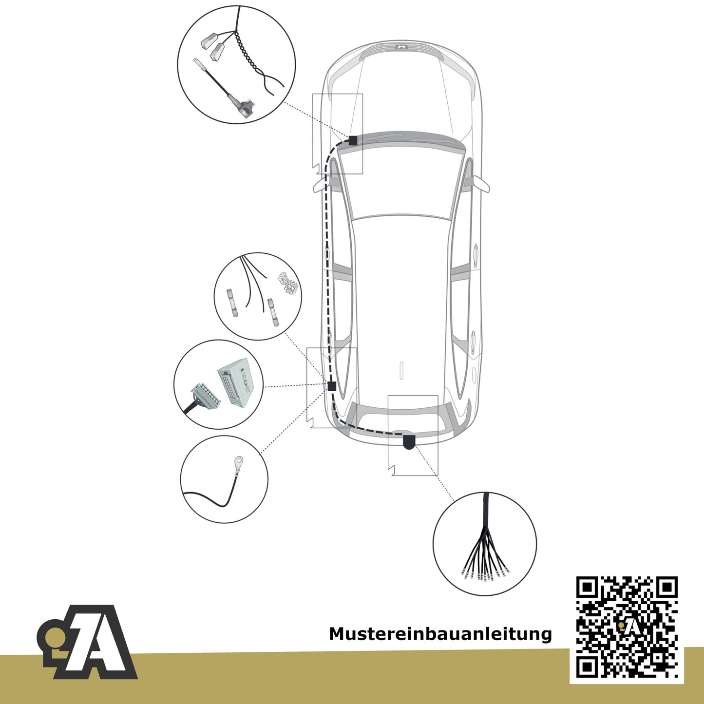 Honda ZR-V 5-Türer (Sport-SUV) ab 09.2023 RZ BRiNK Anhängerkupplung mit JAEGER Elektrosatz