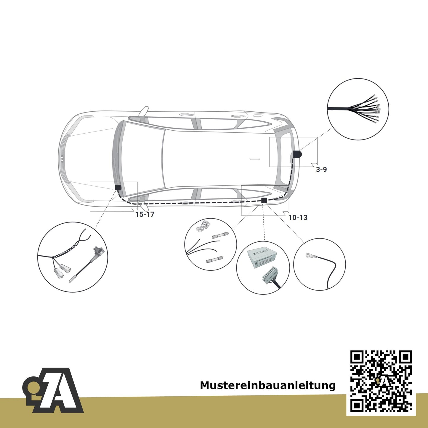 Honda CR-V VI 5-Türer (Sport-SUV) ab 08.2023 RS / RY BRiNK Anhängerkupplung mit JAEGER Elektrosatz