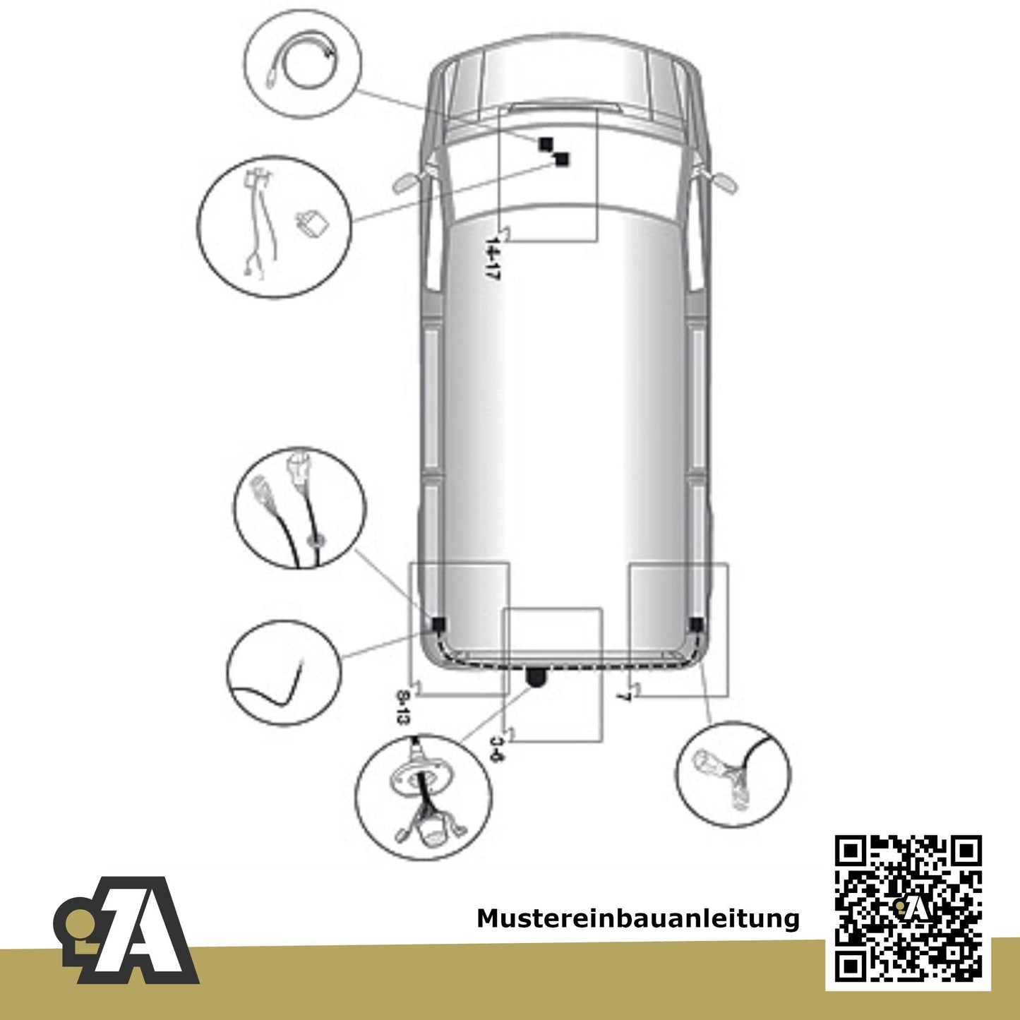 Hyundai H-1 / H300 Travel / Cargo 03.2008-12.2020 TQ BRiNK Anhängerkupplung mit JAEGER Elektrosatz