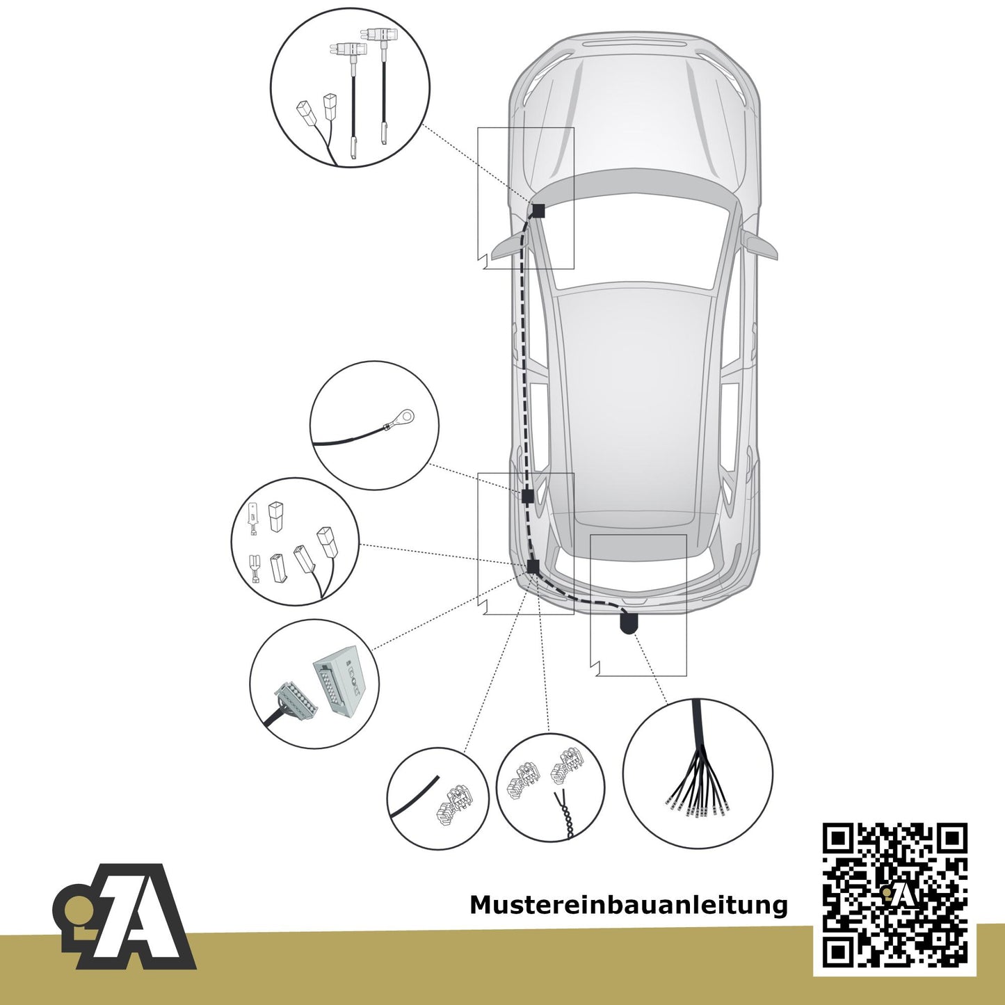 Hyundai Kona 5-Türer (SUV) 11.2017-04.2023 OS_ BRiNK Anhängerkupplung mit JAEGER Elektrosatz