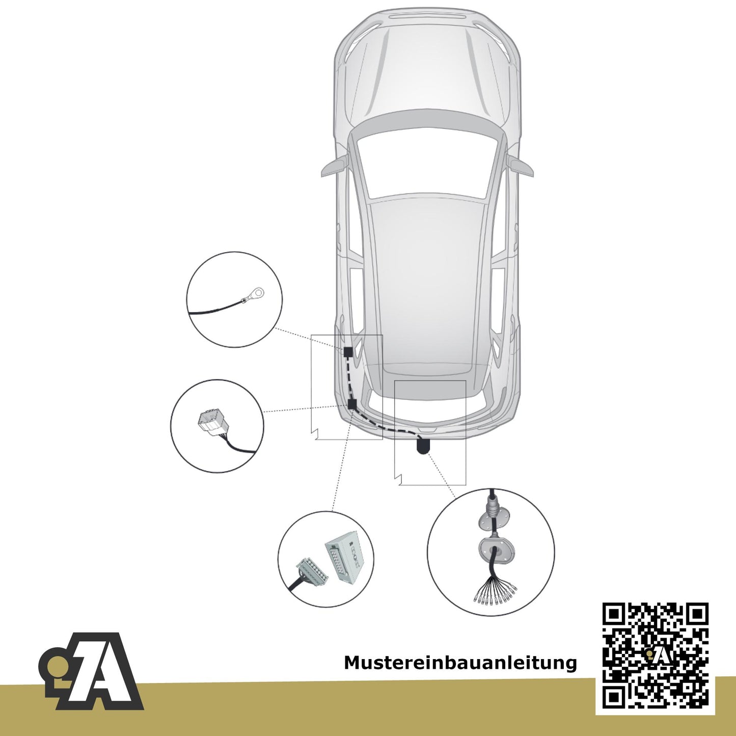 Hyundai Kona 5-Türer (SUV) 09.2019-04.2023 OS_ BRiNK Anhängerkupplung mit JAEGER Elektrosatz