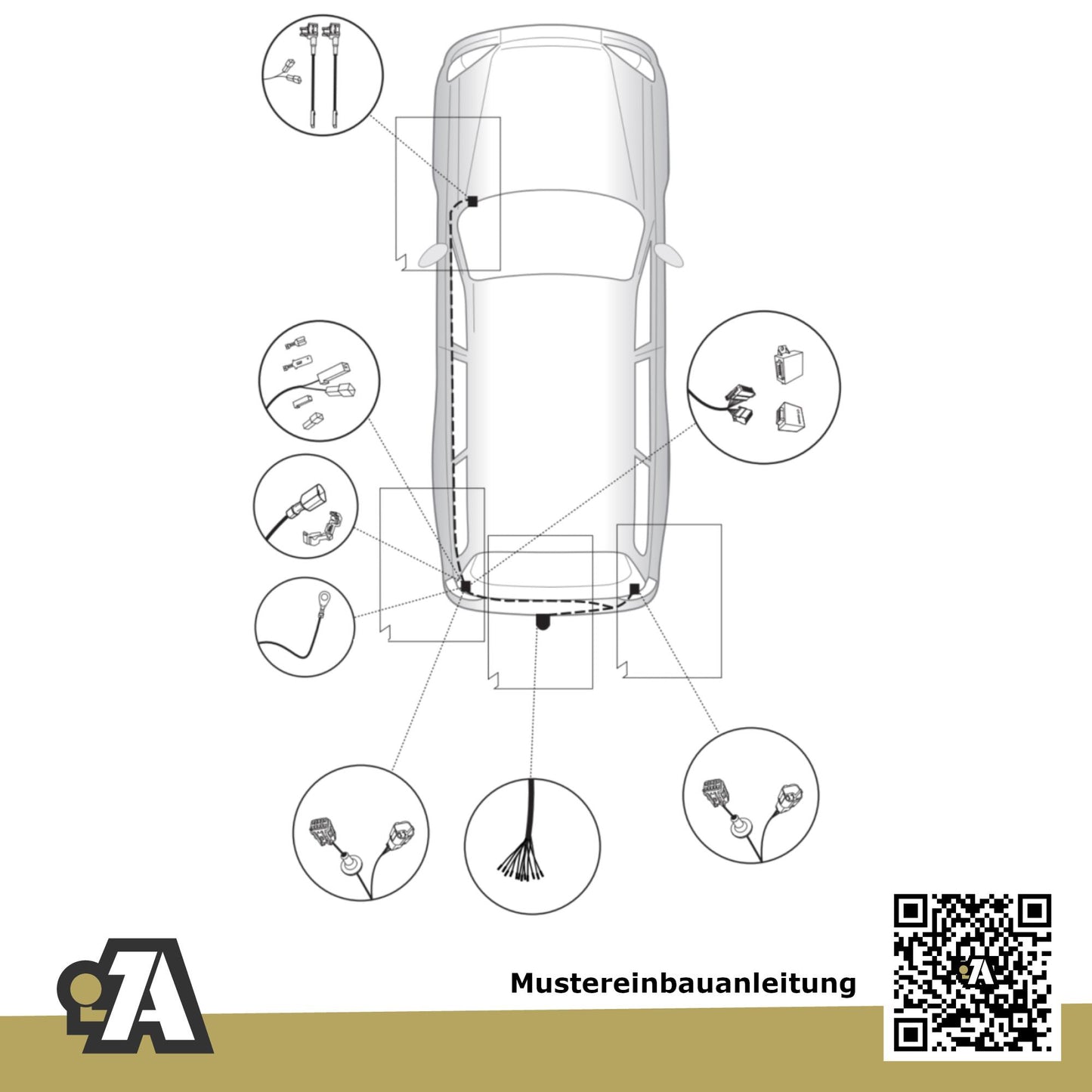 Hyundai ix35 5-Türer (SUV) 03.2010-09.2015 EL / LM BRiNK Anhängerkupplung mit JAEGER Elektrosatz