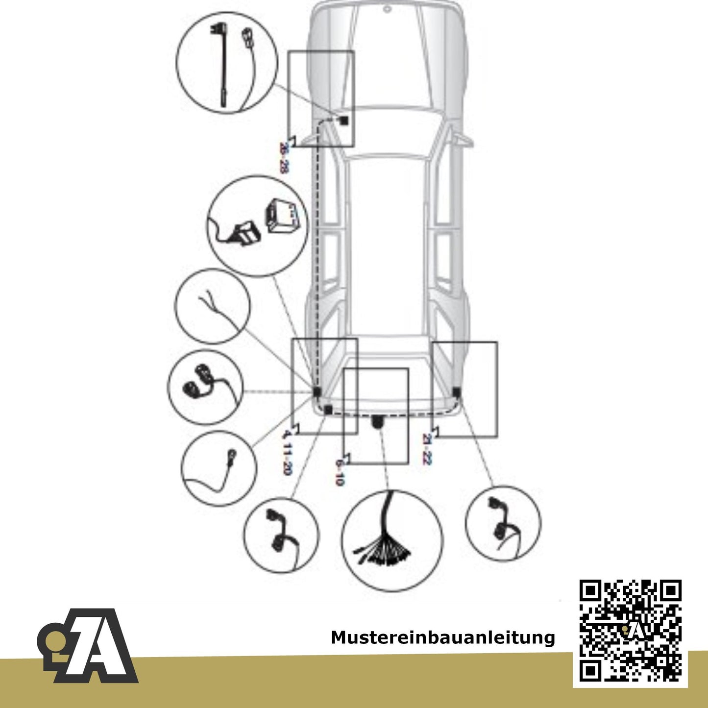 Hyundai Santa Fe 5-Türer (SUV) 03.2006-08.2012 CM BRiNK Anhängerkupplung mit JAEGER Elektrosatz