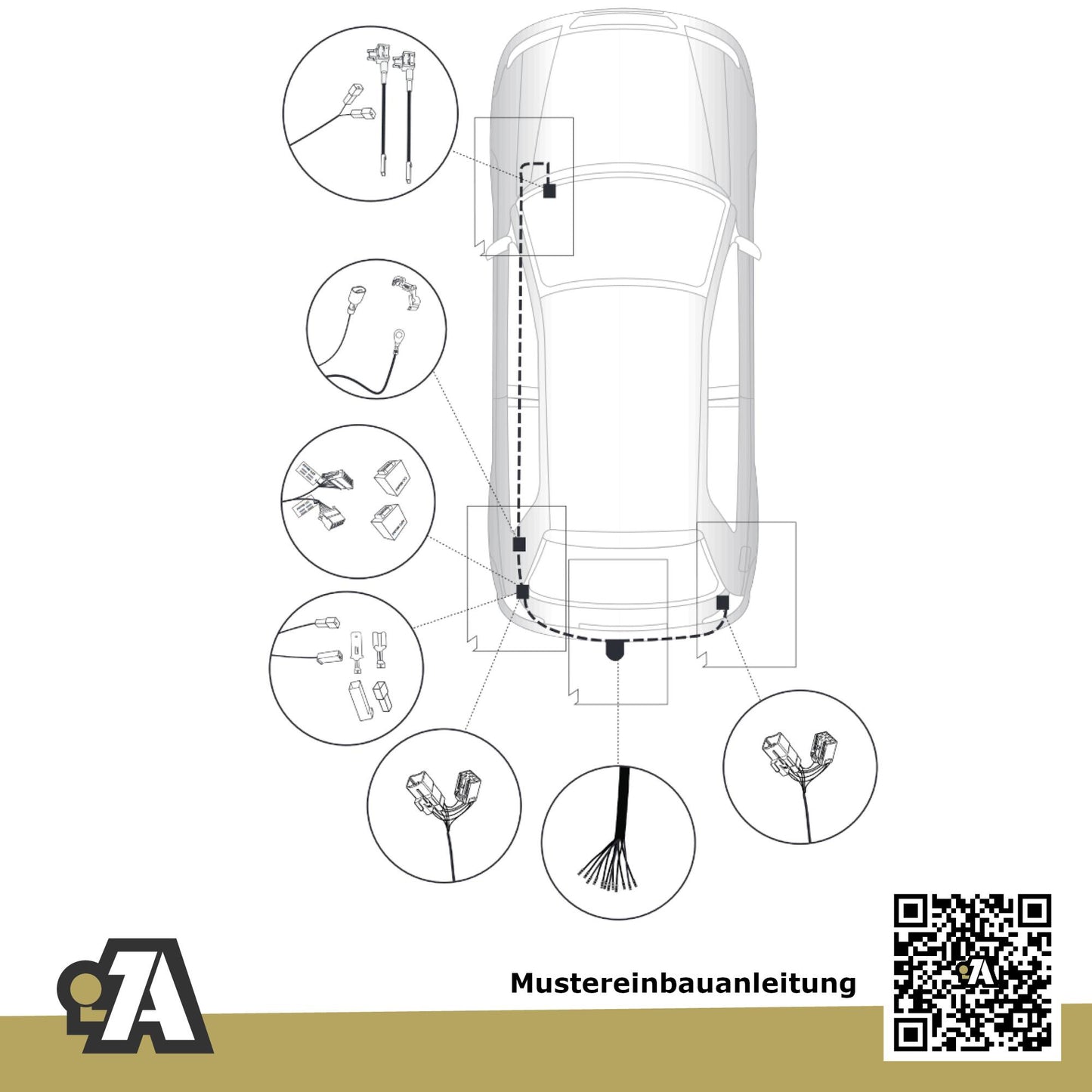 Hyundai i30 3/5-Türer (Fließheck) 01.2013-01.2017 GD / GDH BRiNK Anhängerkupplung mit JAEGER Elektrosatz