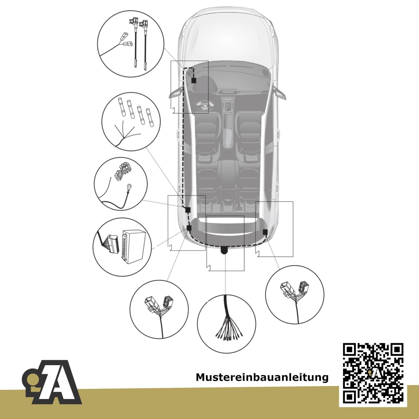 Hyundai i30 cw 5-Türer (Kombi) 06.2017-09.2020 PDE BRiNK Anhängerkupplung mit JAEGER Elektrosatz