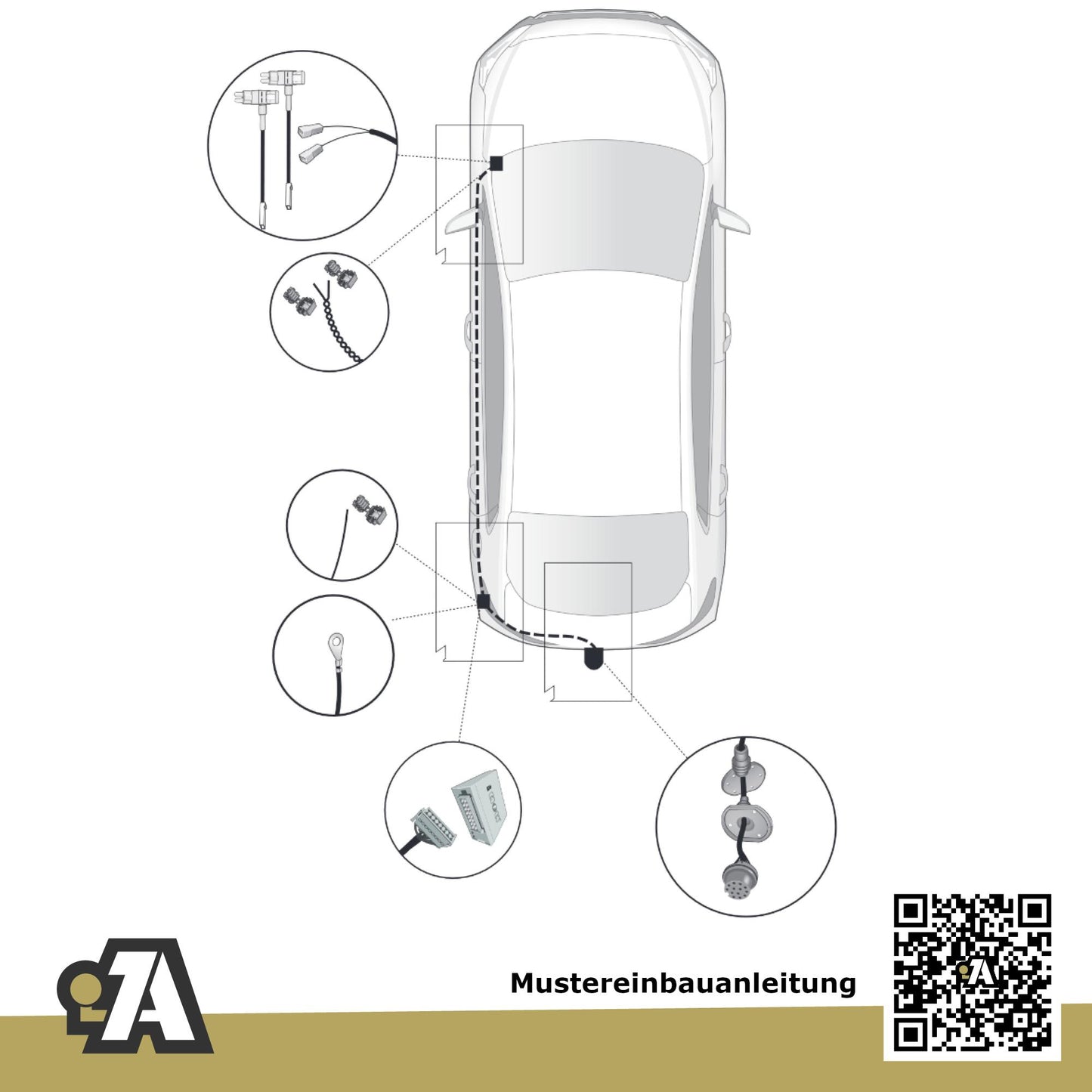 Hyundai Bayon 5-Türer (SUV) ab 03.2021 BC3 BRiNK Anhängerkupplung mit JAEGER Elektrosatz