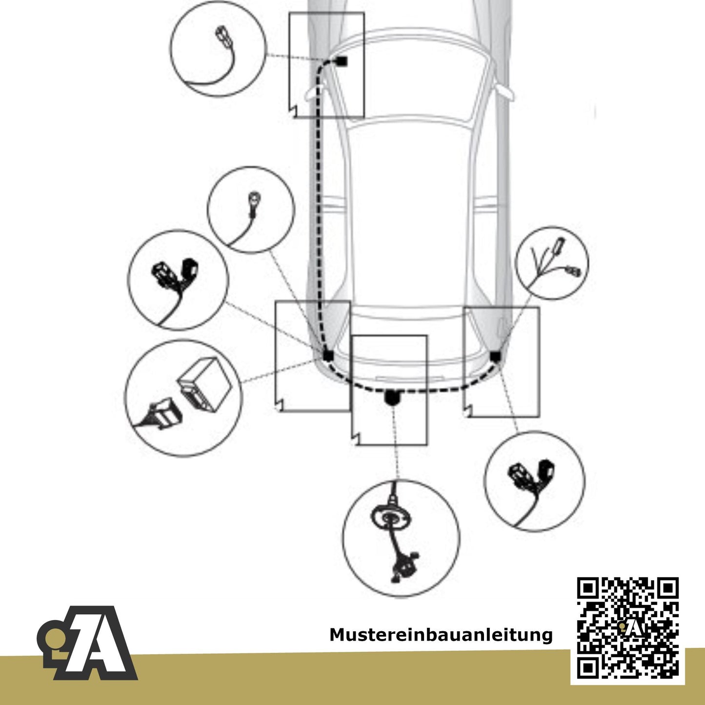 Kia Ceed 5-Türer (Fließheck) 01.2007-09.2009 ED BRiNK Anhängerkupplung mit JAEGER Elektrosatz