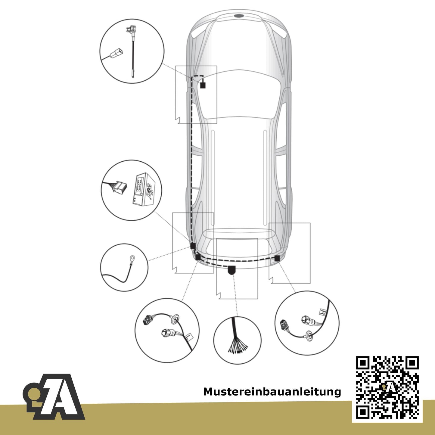 Kia Sorento 5-Türer (SUV) 10.2012-01.2015 XM BRiNK Anhängerkupplung mit JAEGER Elektrosatz